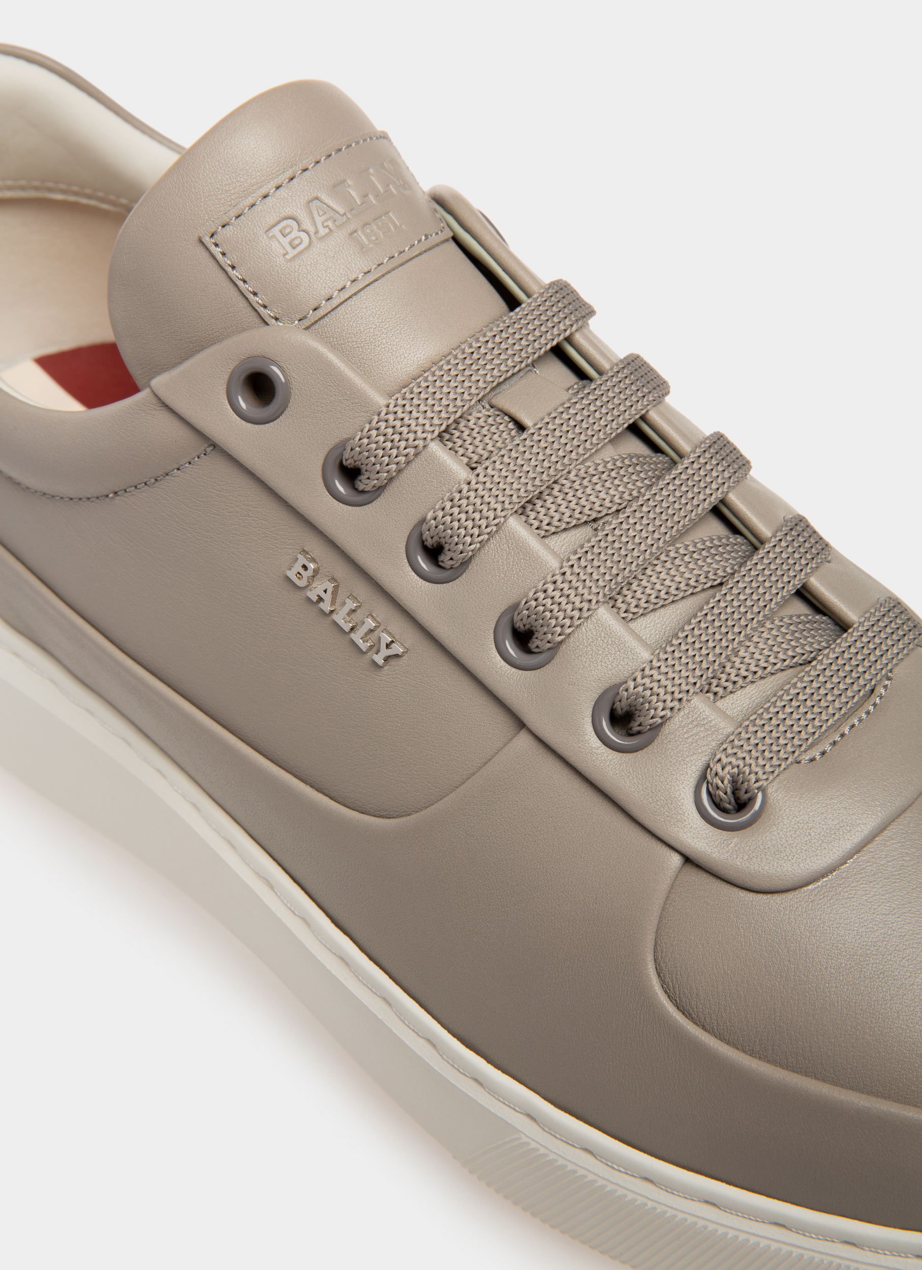 Manny Sneaker Aus Grauem Leder - Herren - Bally - 06