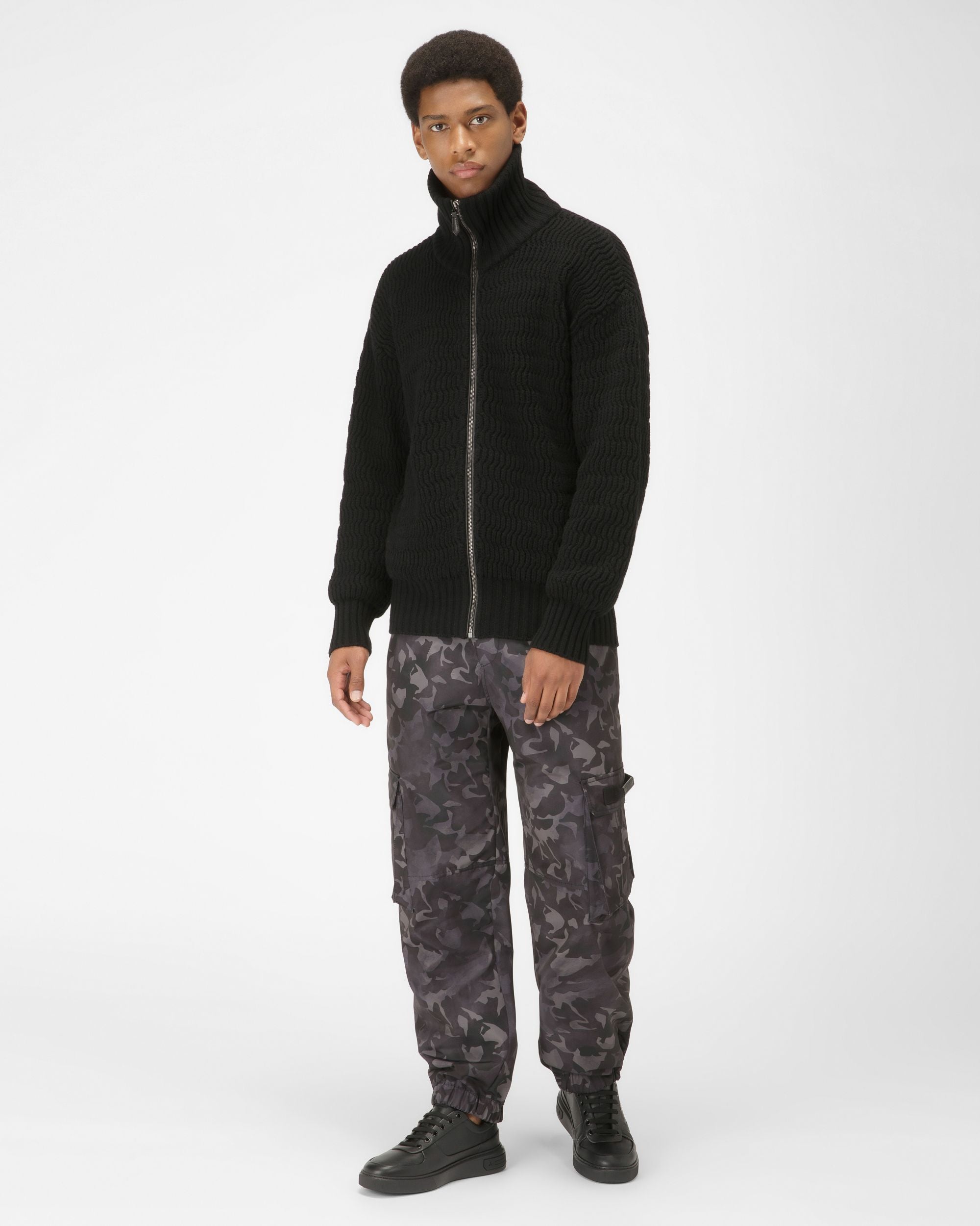 Manny Sneakers En Cuir Noir - Homme - Bally - 03