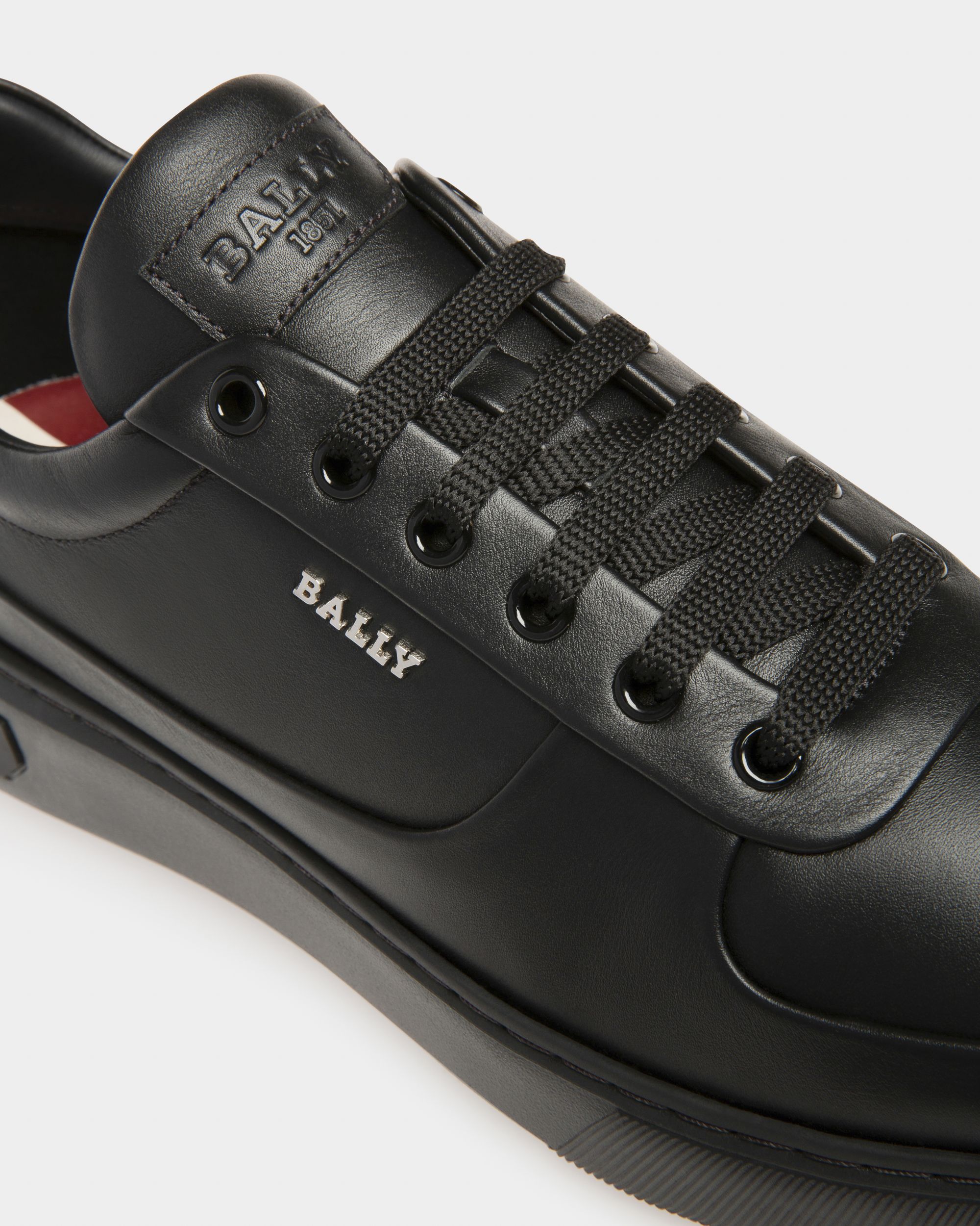 Manny Sneakers En Cuir Noir - Homme - Bally - 06