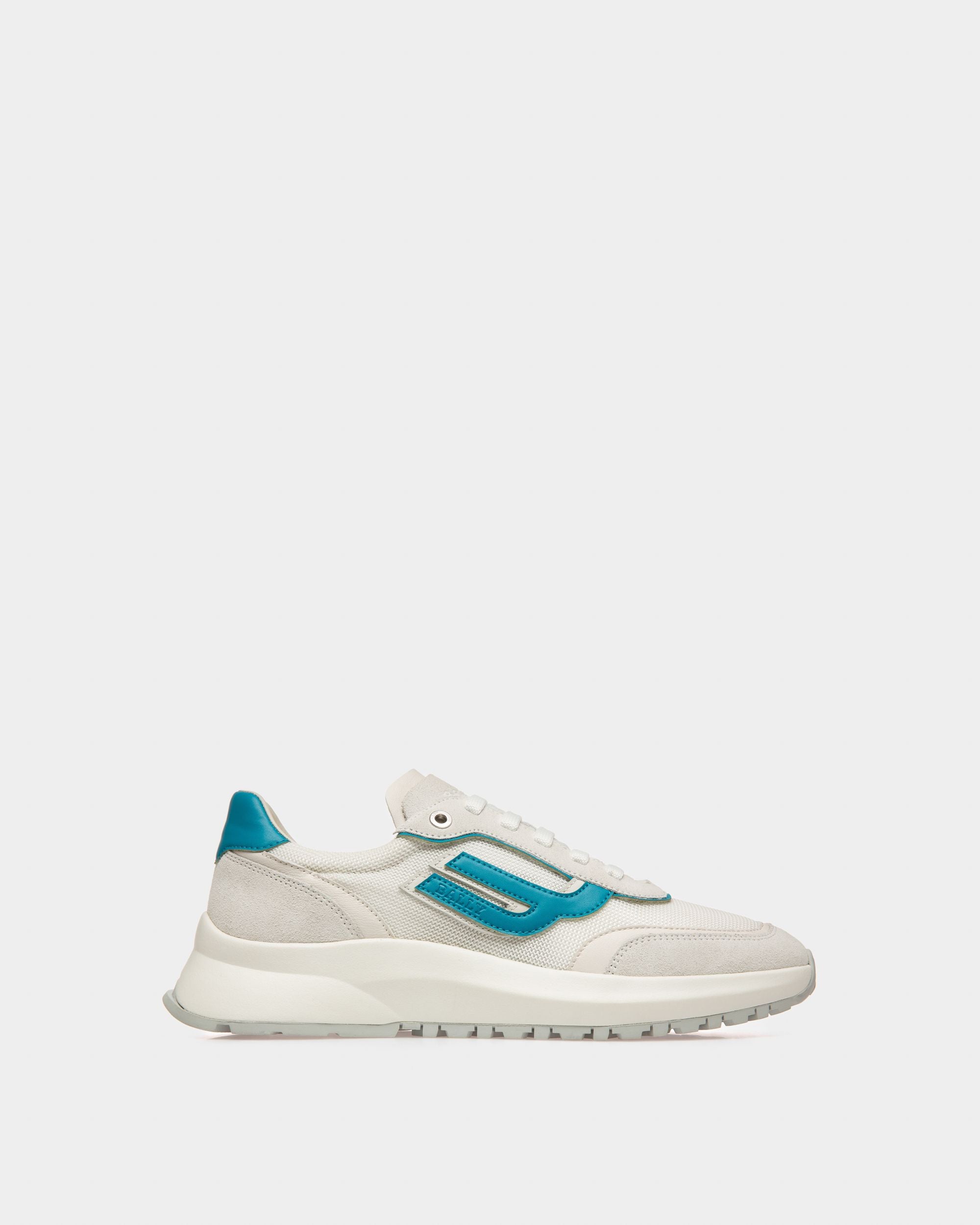 Demmy Sneakers En Maille Et Cuir Blanc - Homme - Bally - 01