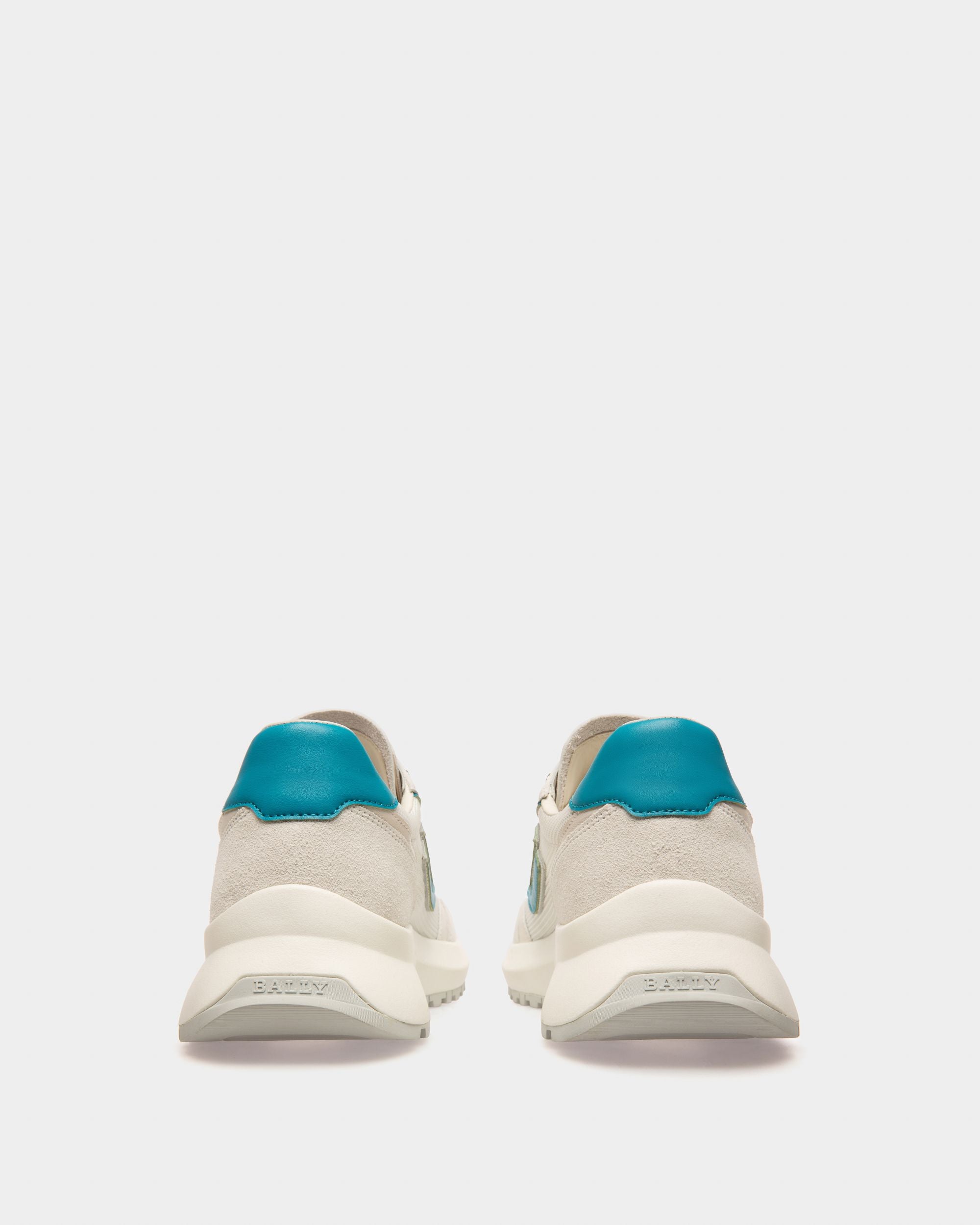 Demmy Sneakers En Maille Et Cuir Blanc - Homme - Bally - 04