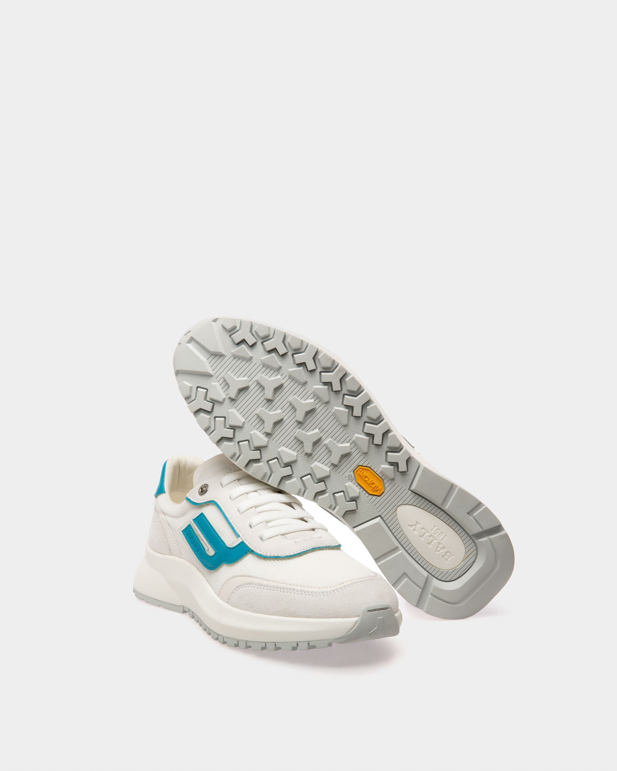 Demmy Sneakers En Maille Et Cuir Blanc - Homme - Bally - 06