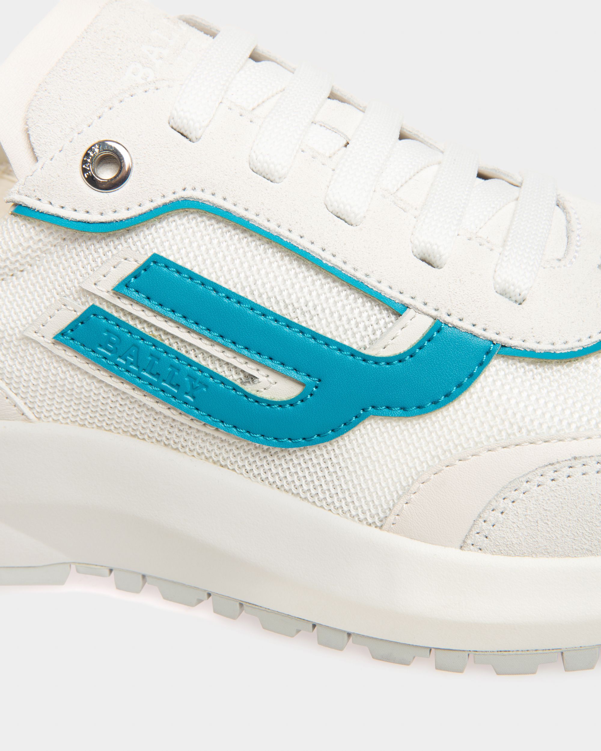 Demmy Sneakers En Maille Et Cuir Blanc - Homme - Bally - 07