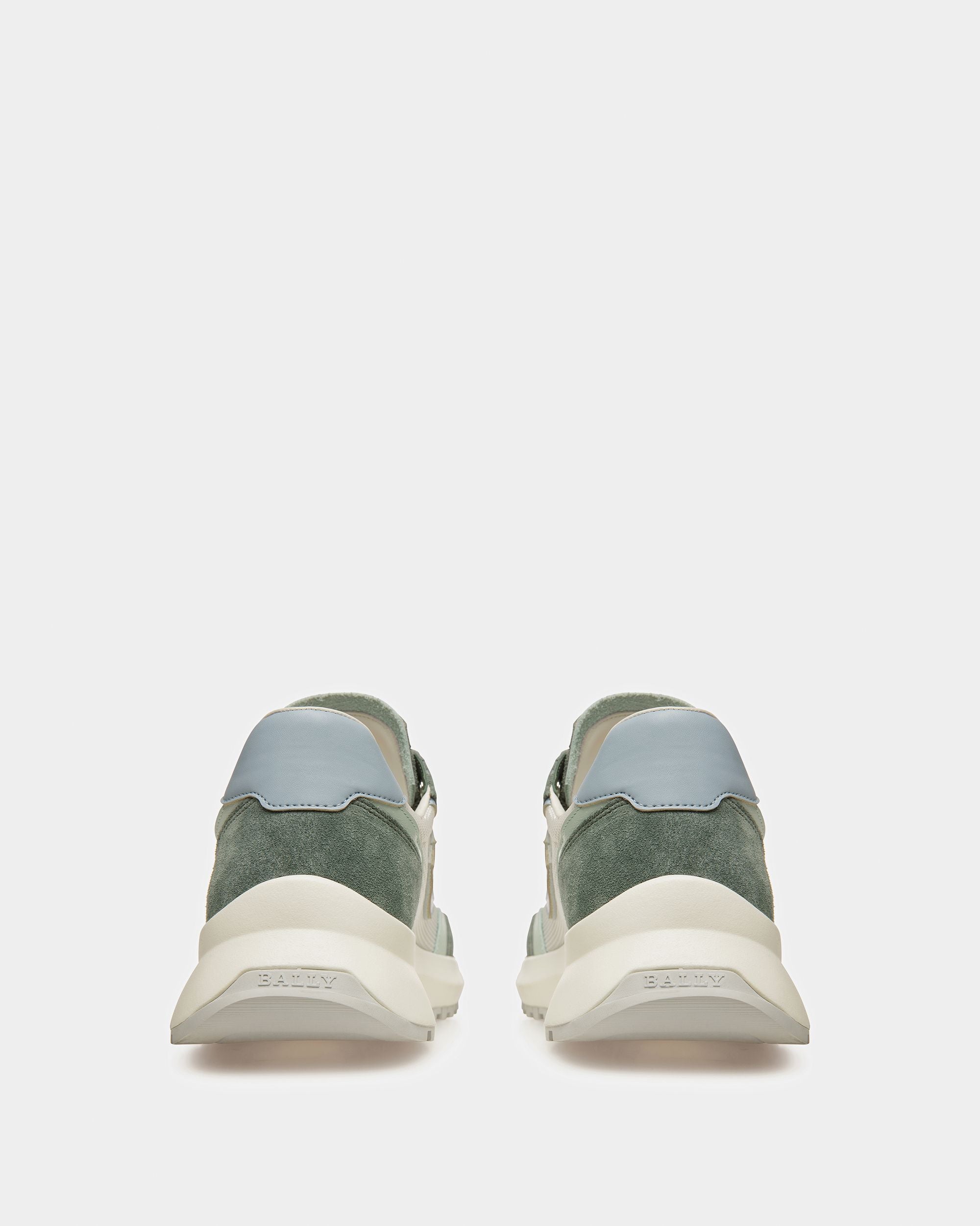 Demmy-T Sneakers Aus Leder Und Textil In Salbeigrün - Herren - Bally - 03