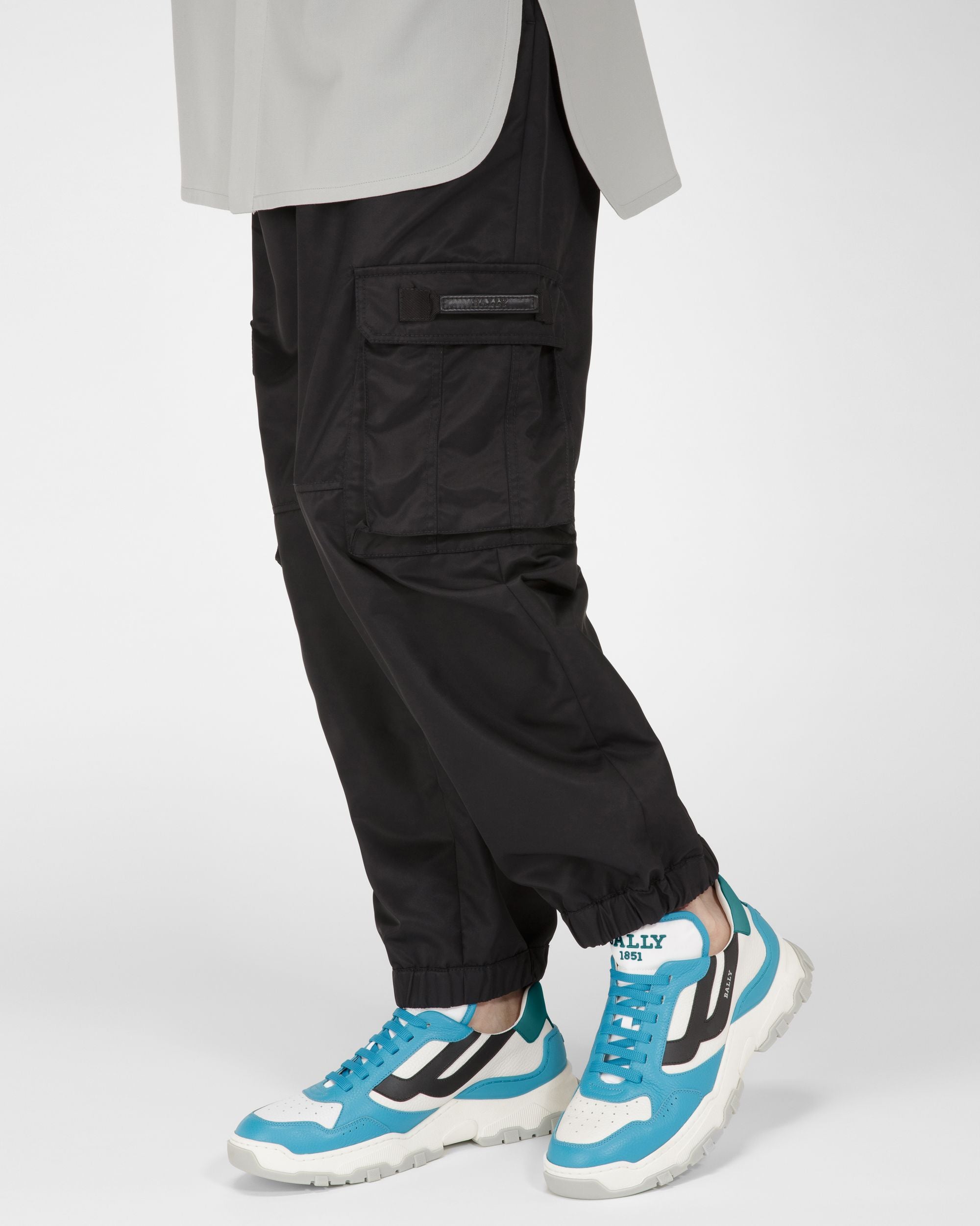 Holden Sneaker Aus Leder Und Stoff In Blau Und Weiss - Herren - Bally - 07