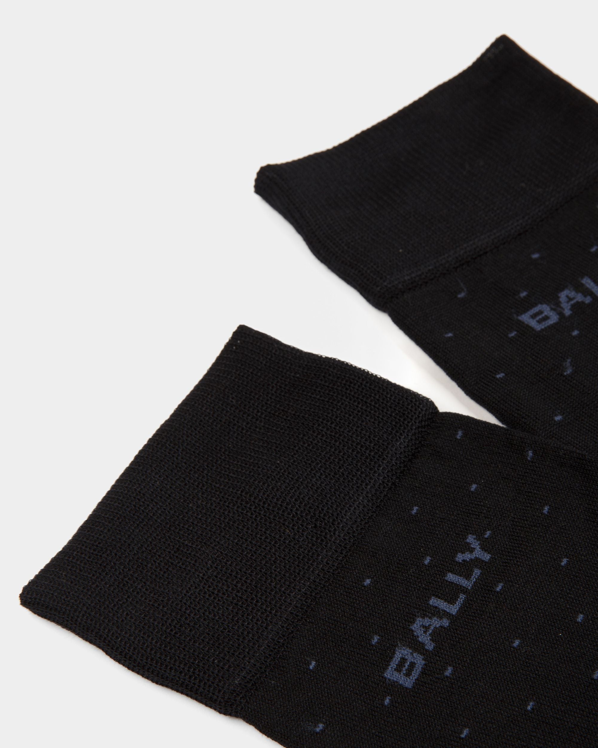 Logo-Socken Aus tintenblauem Baumwollgemisch - Herren - Bally - 02