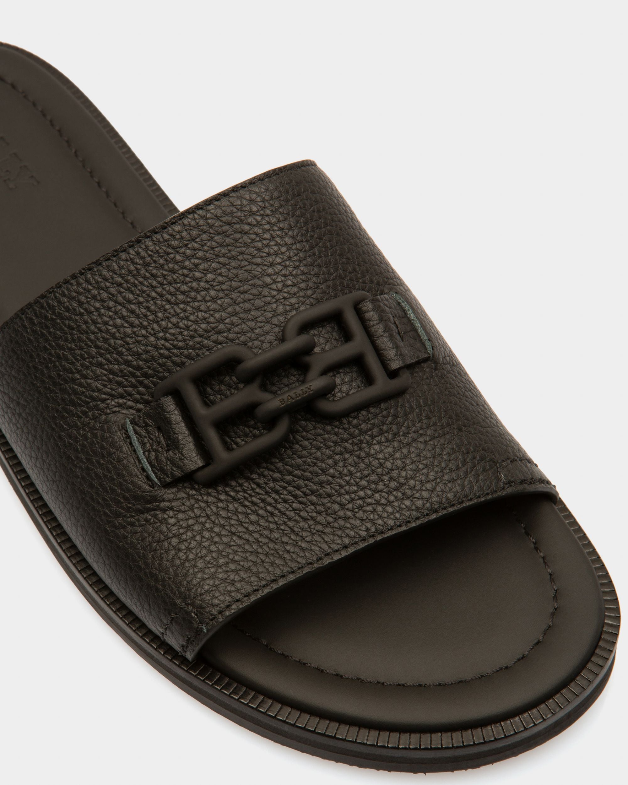 Jareth Sandaletten Aus Schwarzem Leder - Herren - Bally - 05