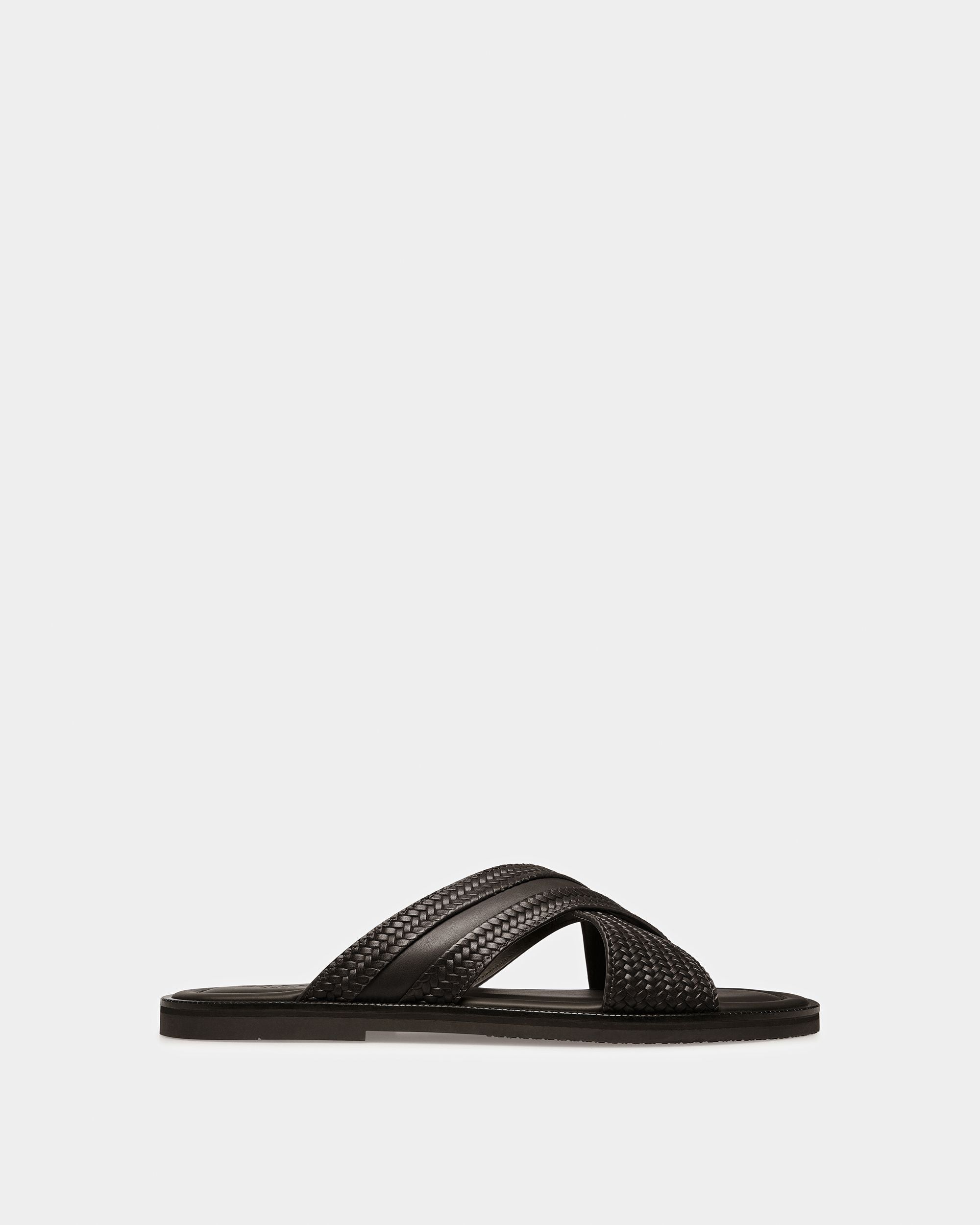 Jabil Sandales En Cuir Noir - Homme - Bally - 01