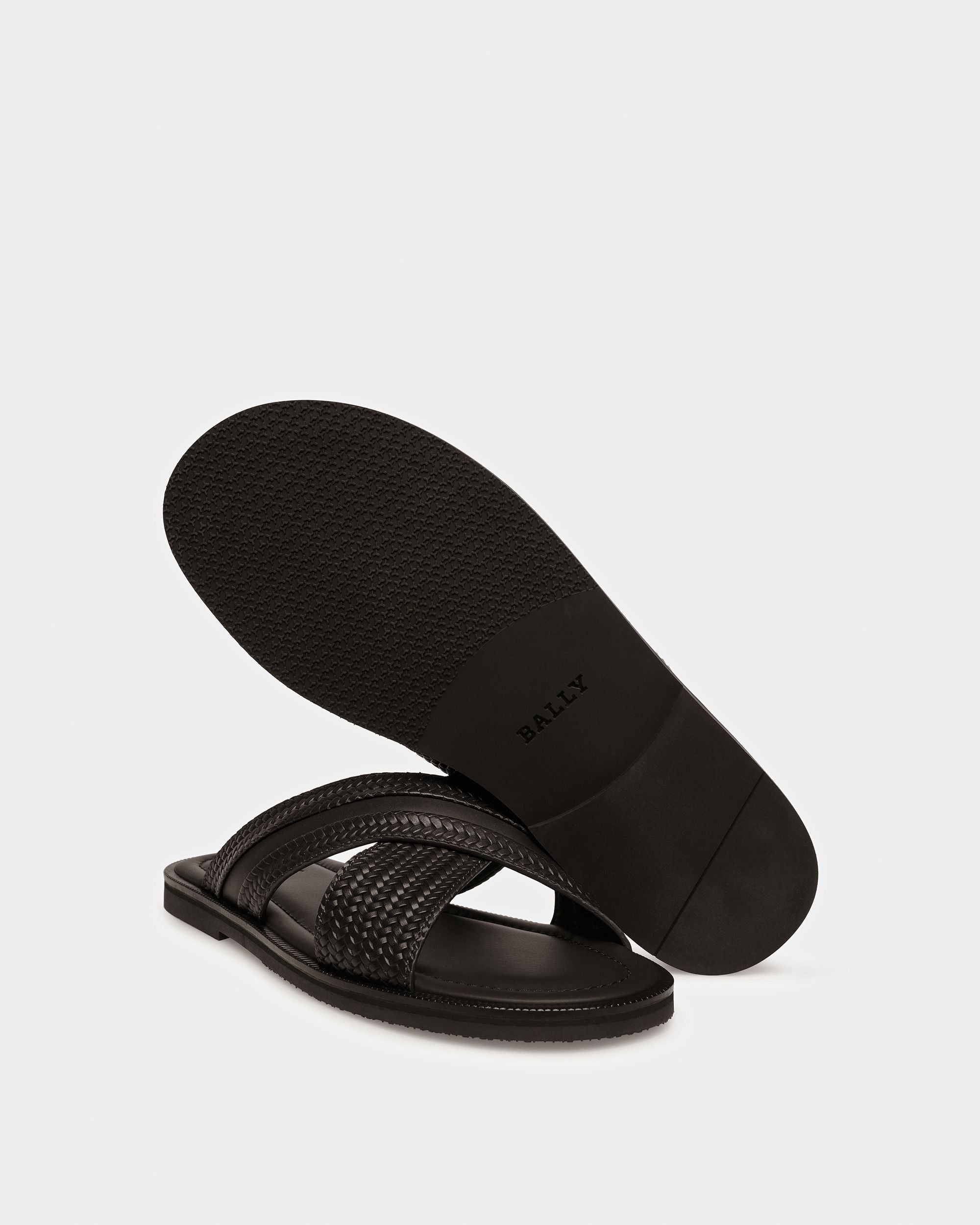 Jabil Sandales En Cuir Noir - Homme - Bally - 05
