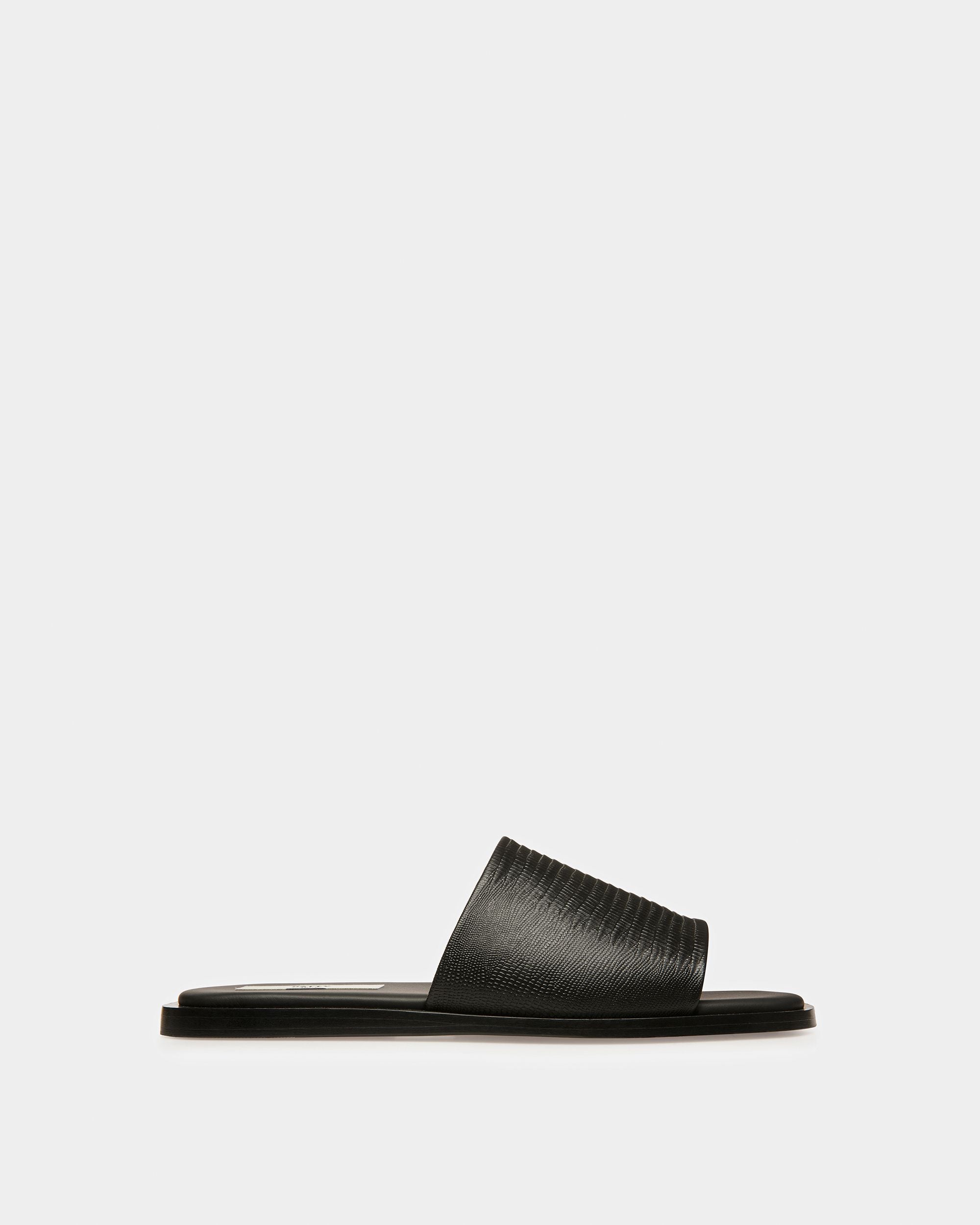 Sabian Ledersandalen In Schwarz - Herren - Bally - 01