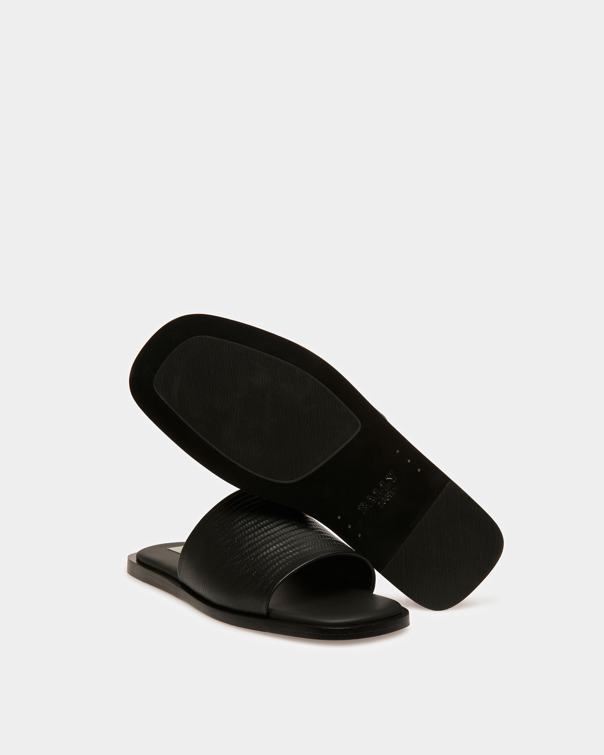 Sabian Ledersandalen In Schwarz - Herren - Bally - 05