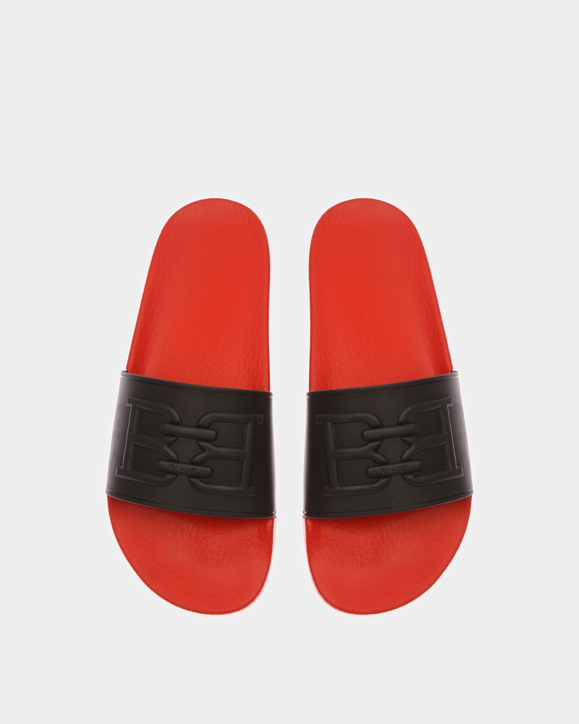 Scotty Gummisandalen In Schwarz Und Orange - Herren - Bally - 02