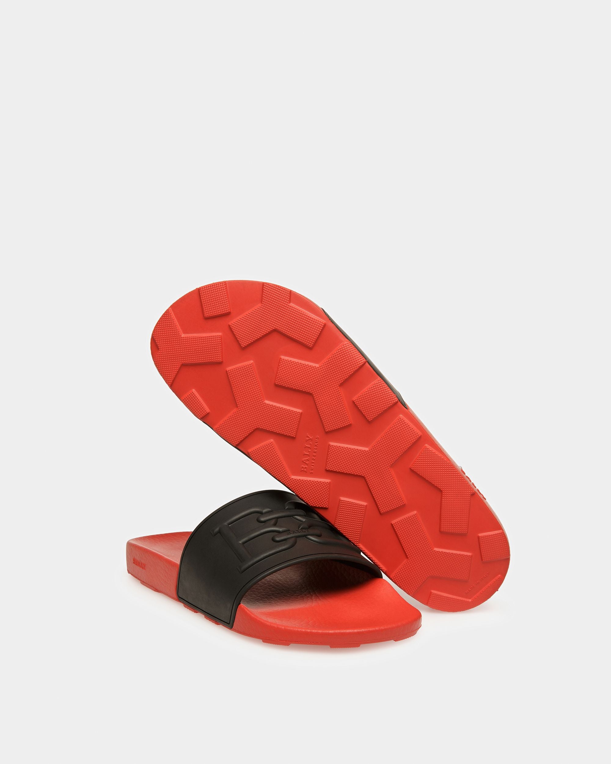 Scotty Gummisandalen In Schwarz Und Orange - Herren - Bally - 05