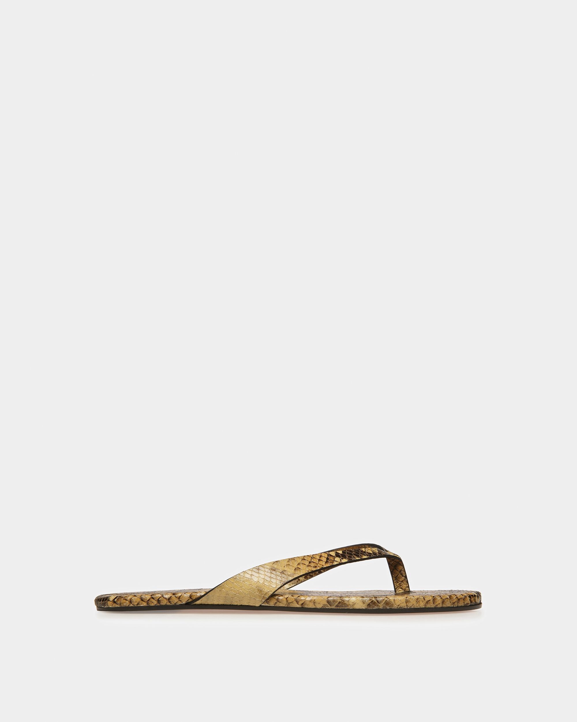 San Fernando Zehenstegsandale Mit Python-Print - Herren - Bally - 01