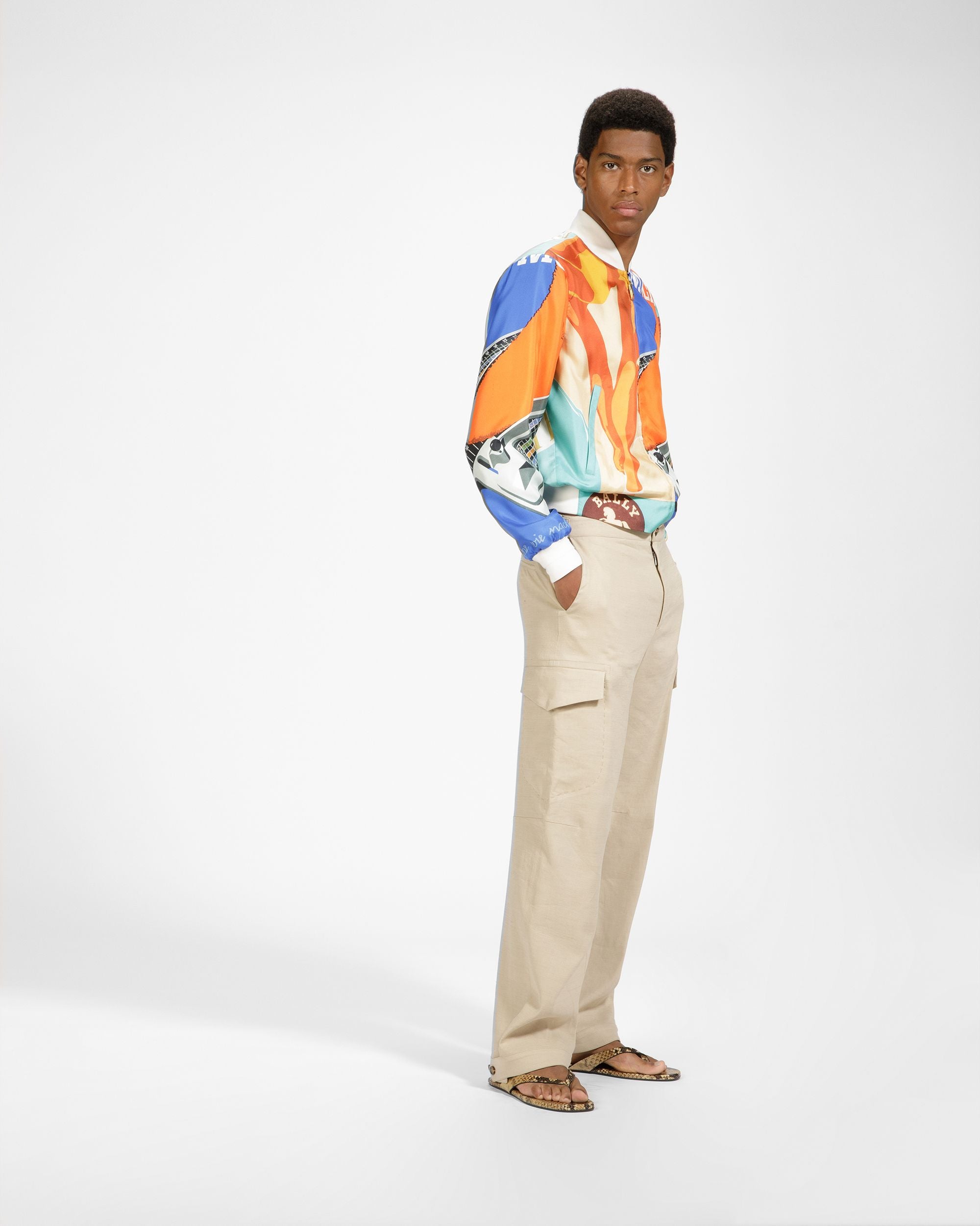 San Fernando Zehenstegsandale Mit Python-Print - Herren - Bally - 08