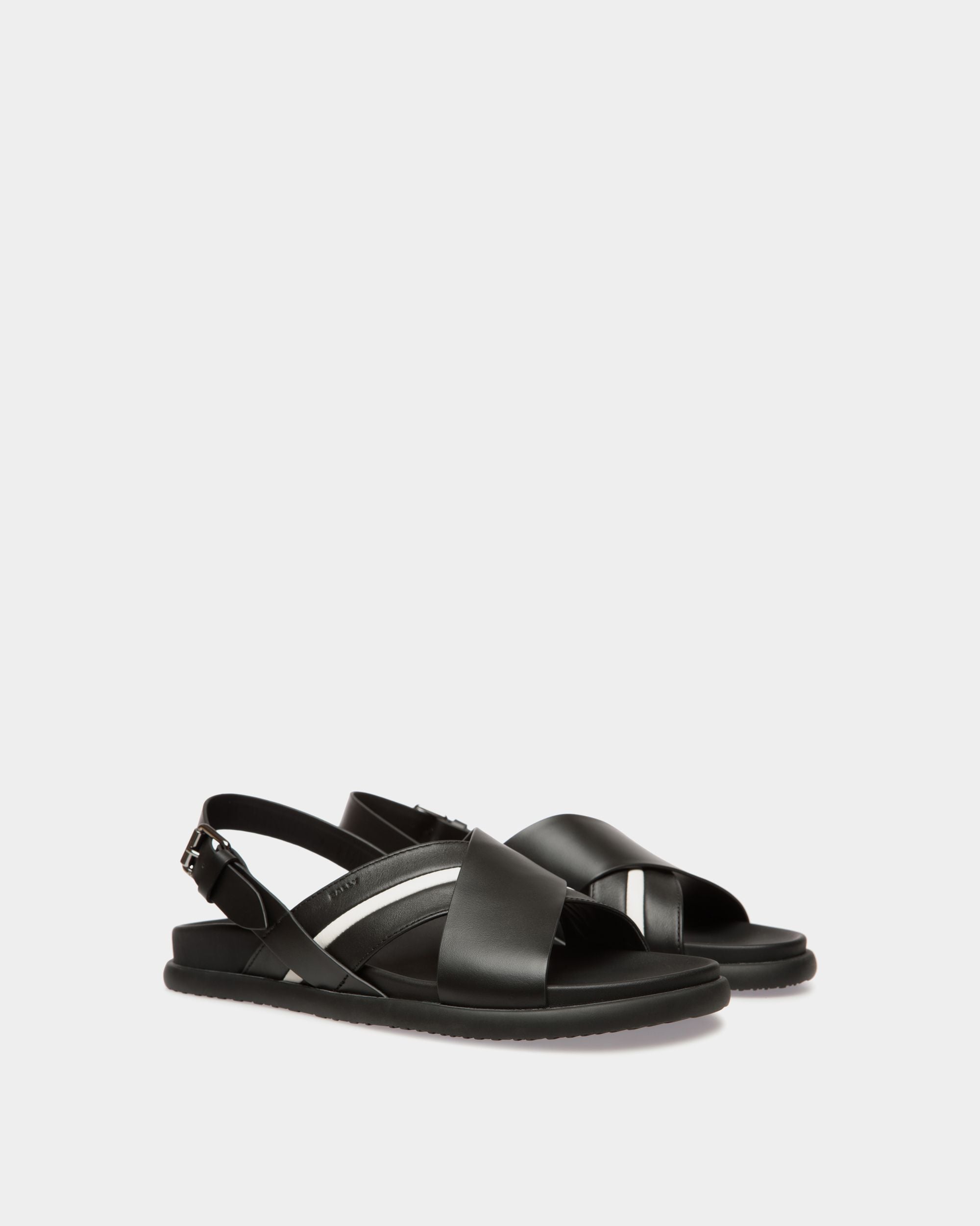Sandalia Newport De Piel Negra - Hombre - Bally - 03