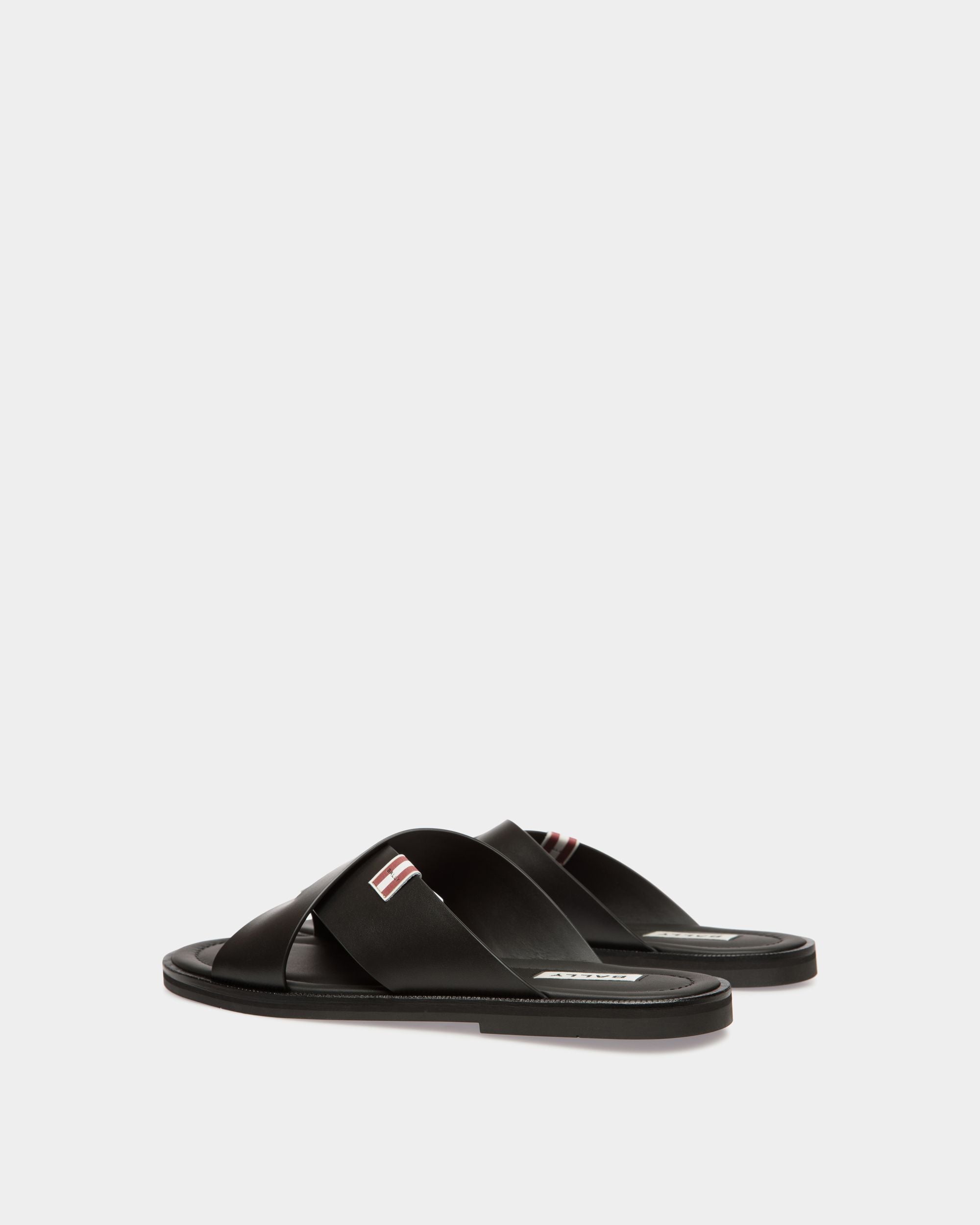 Glide Sandal in Black Leather - Herren - Bally - 03