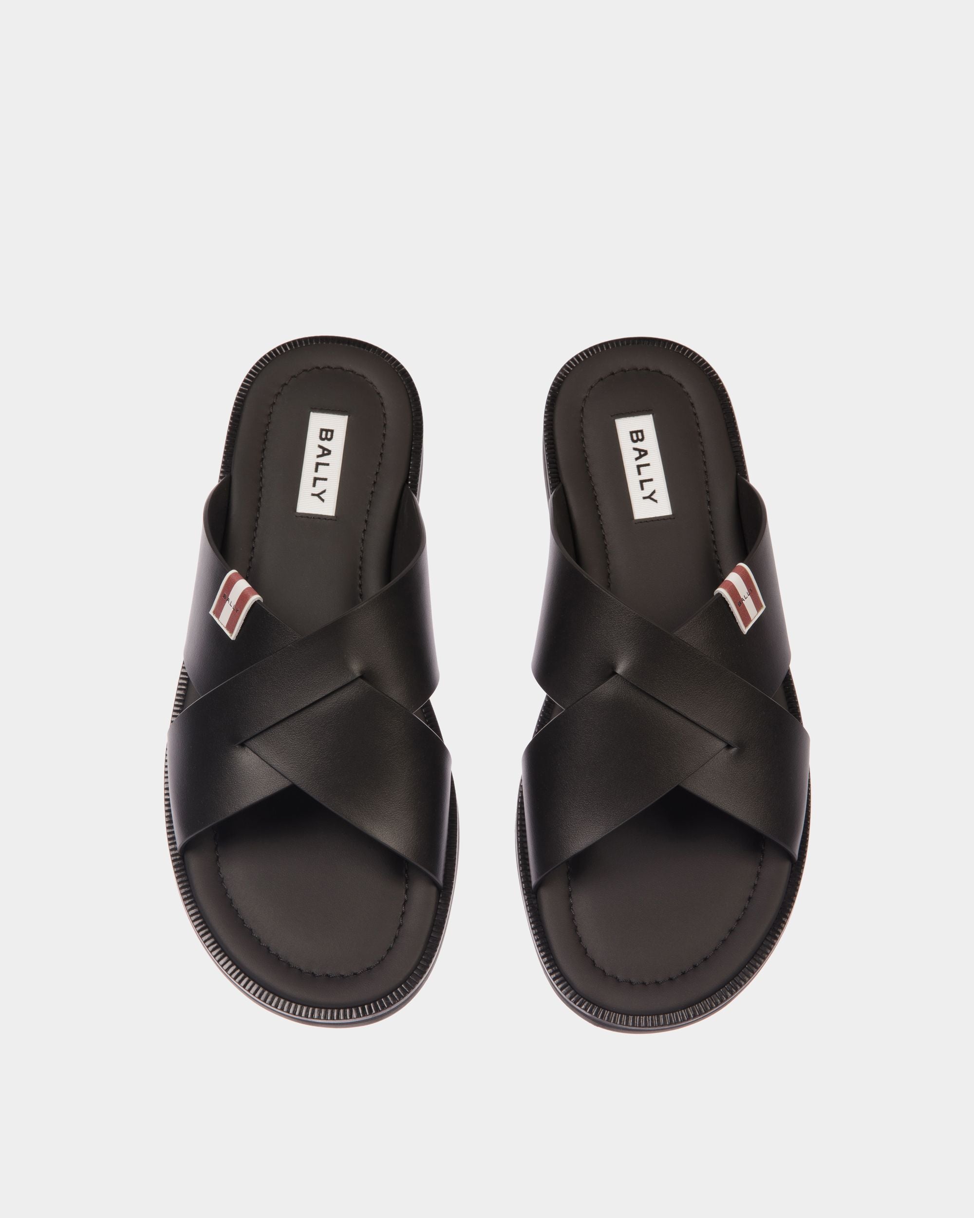 Glide Sandal in Black Leather - Herren - Bally - 04