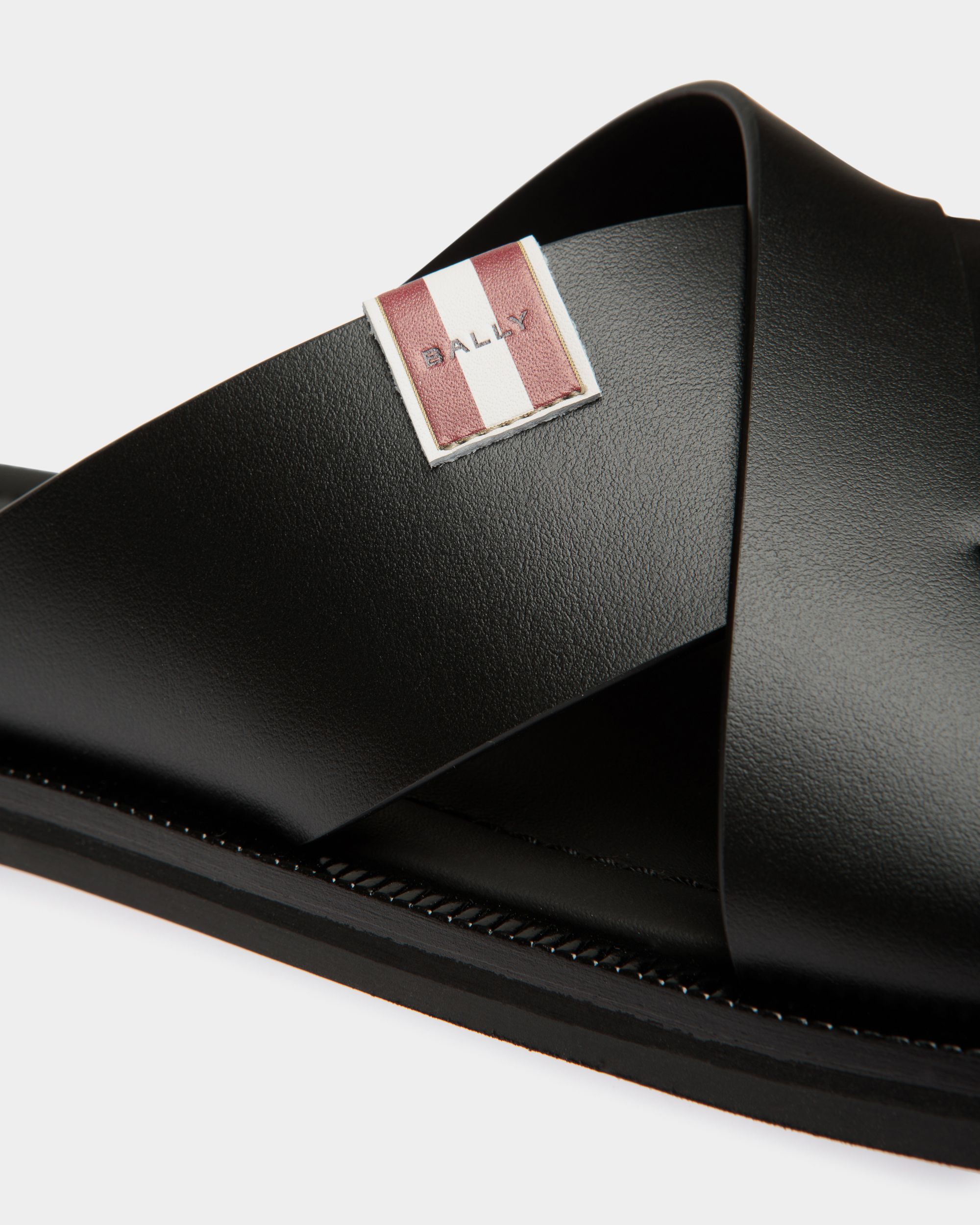 Glide Sandal in Black Leather - Herren - Bally - 05