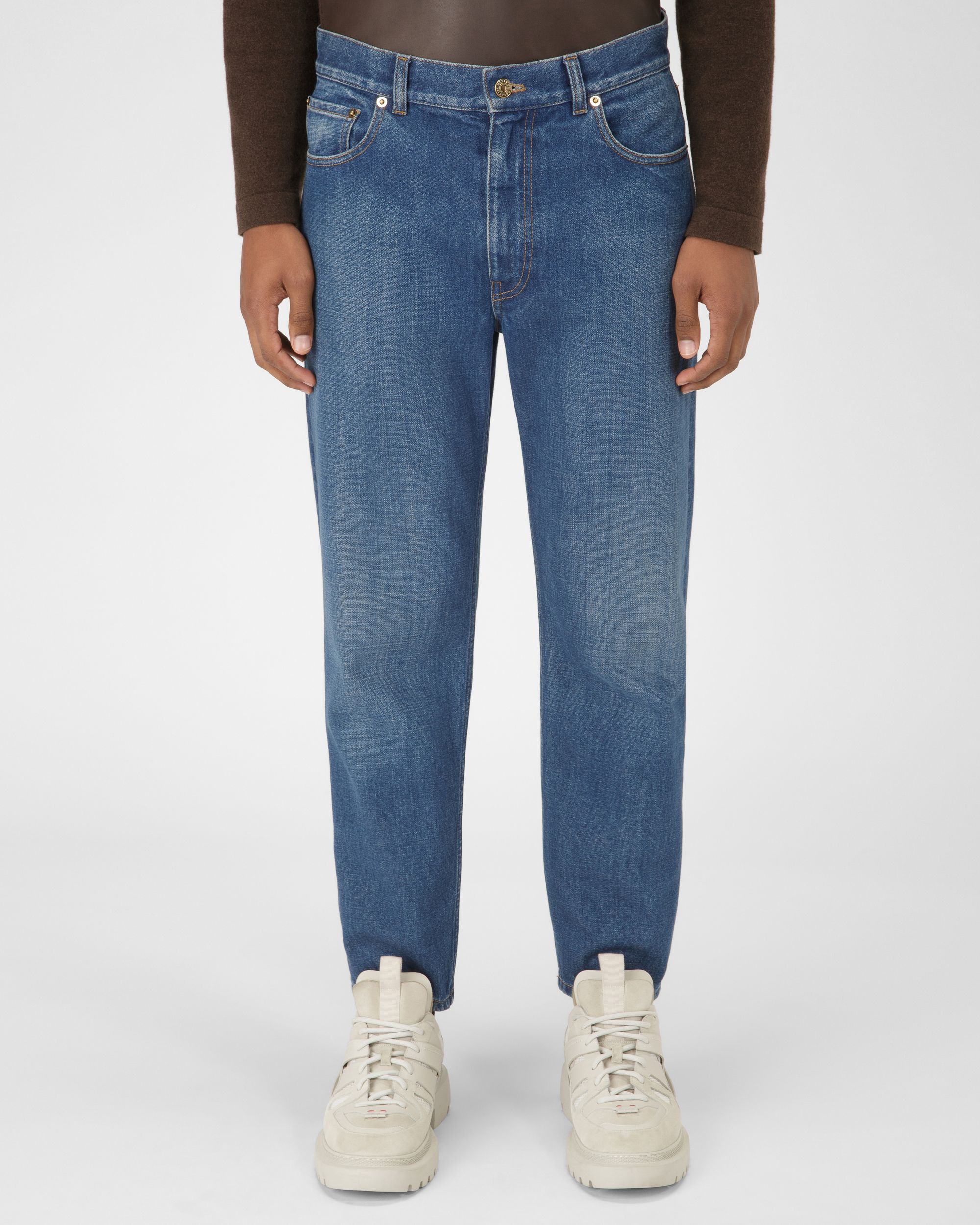Cotton Trousers In Blue - Homme - Bally - 01