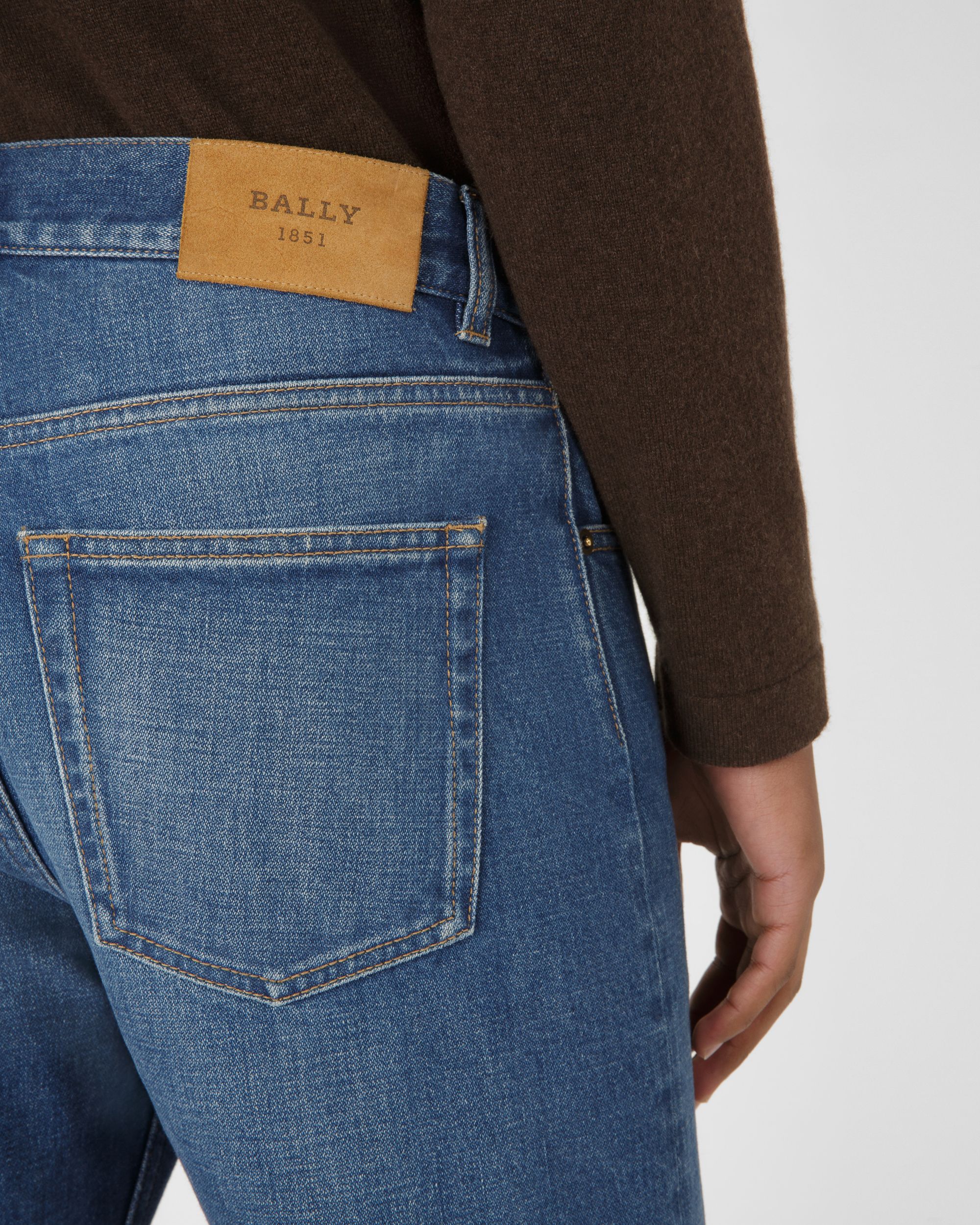 Cotton Trousers In Blue - Homme - Bally - 02
