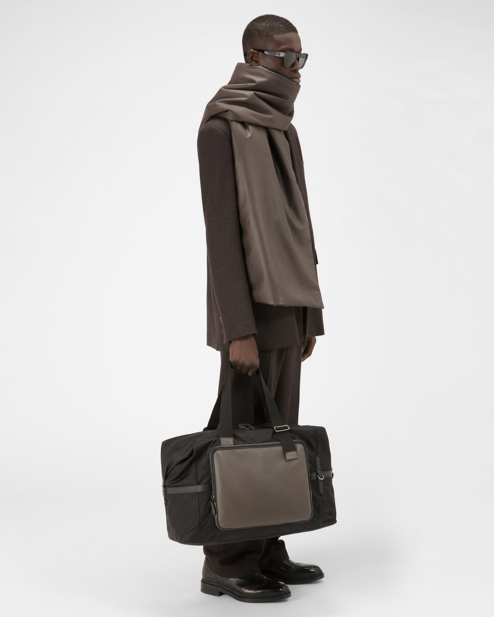 Wool Trousers In Ebony Brown - Men's - Bally - 05