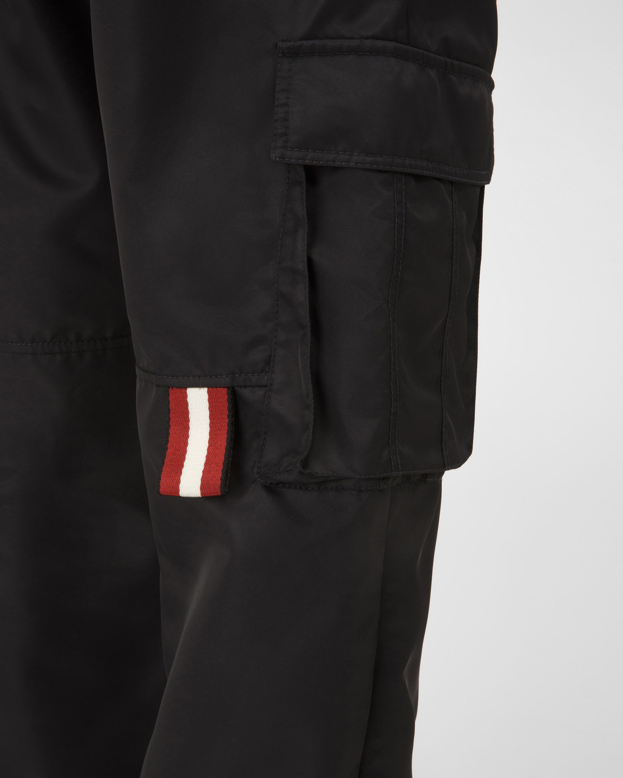 Recycled Nylon Trousers In Black - Men's - Bally - 02