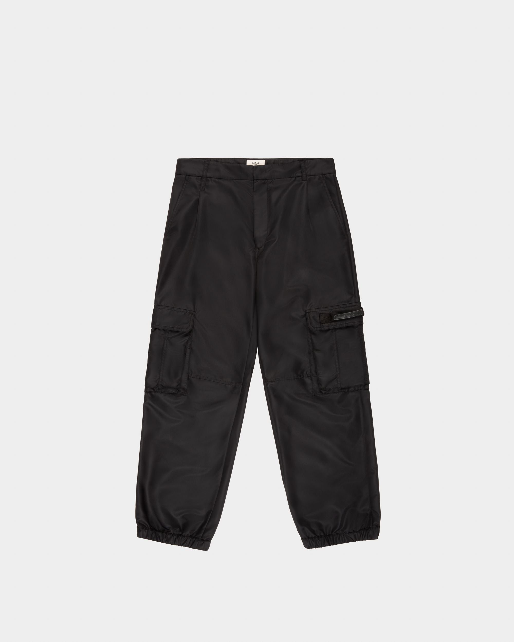 Recycled Nylon Trousers In Black - Men's - Bally - 04