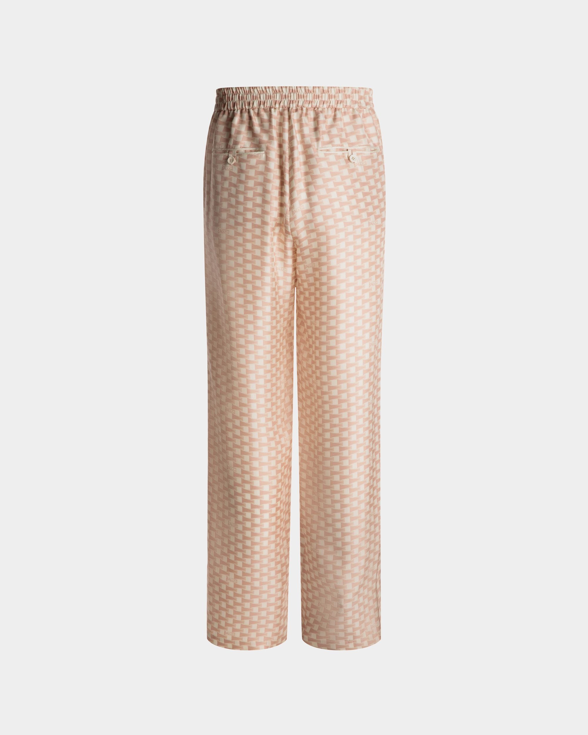 Hose mit Pennant-Print Aus Seide in Dusty Petal - Herren - Bally - 03