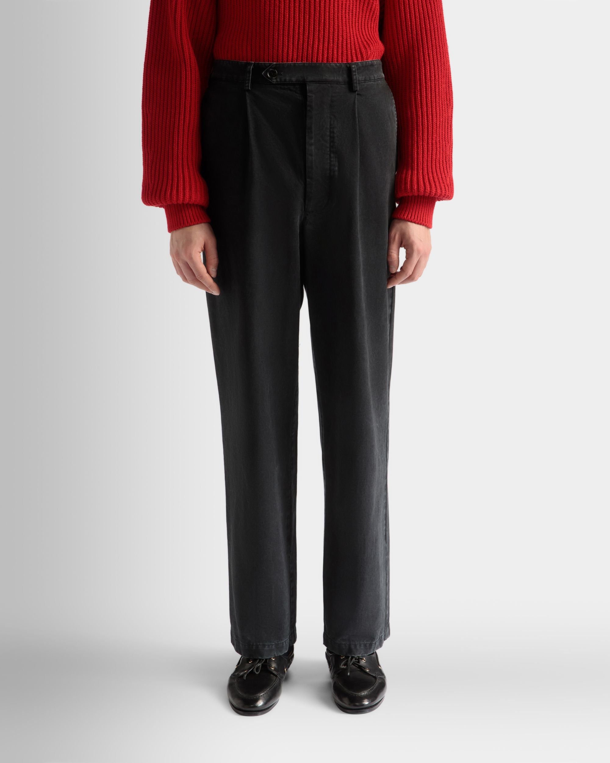 Hose Aus Baumwolle In Schwarz - Herren - Bally - 03