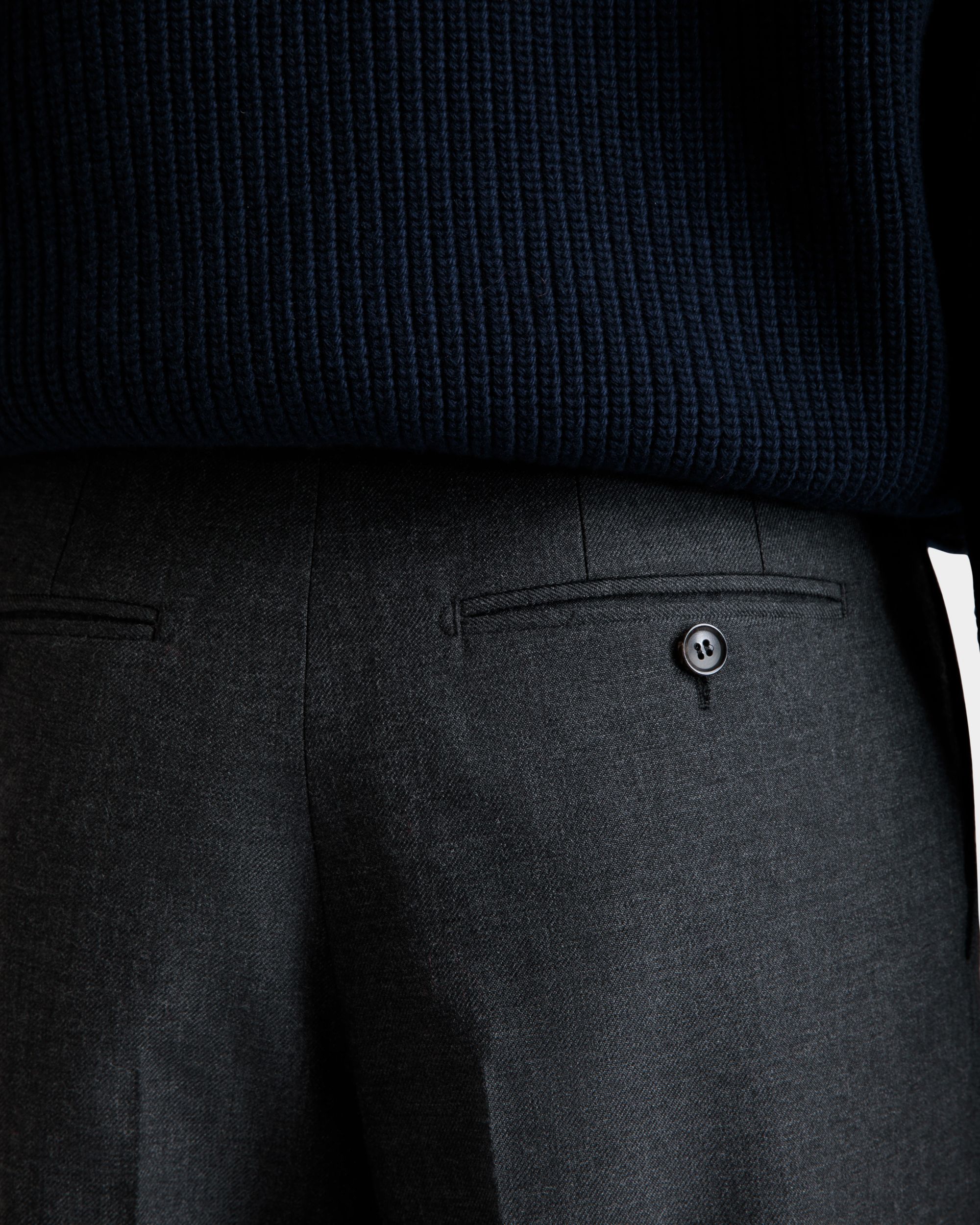 Tailored Pants In Dark Grey Wool Blend - Men's - Bally - 04