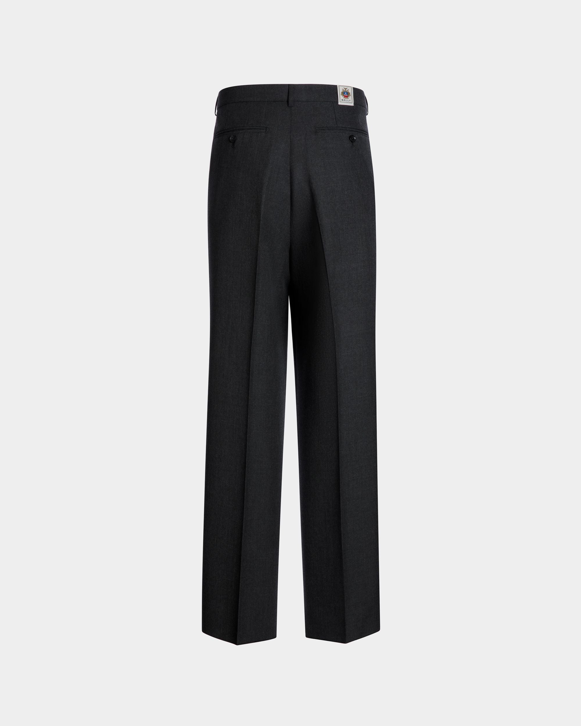 Tailored Pants In Dark Grey Wool Blend - Men's - Bally - 08