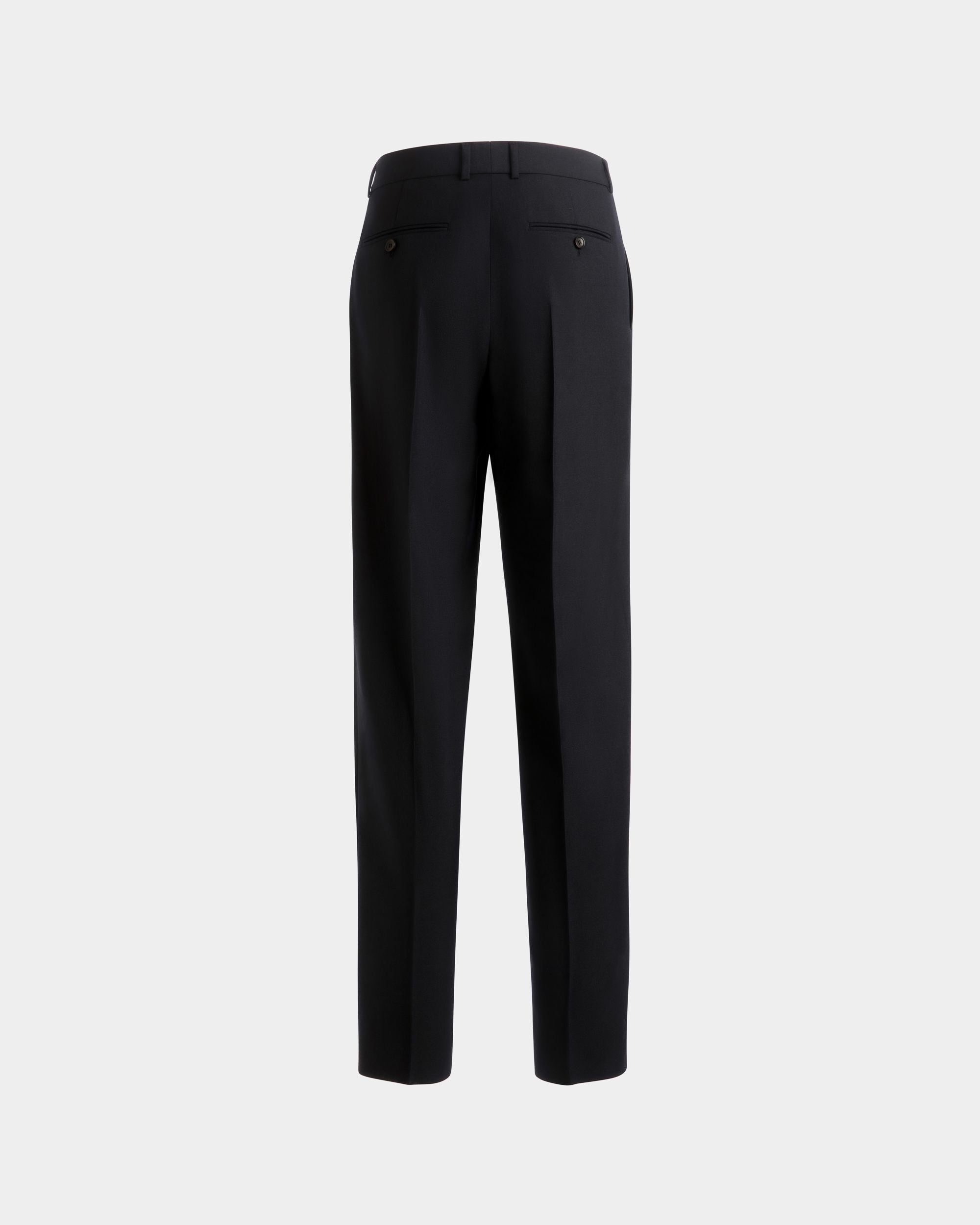 Bundfaltenhose Aus Einer Wollmischung In Navy Blue - Herren - Bally - 07