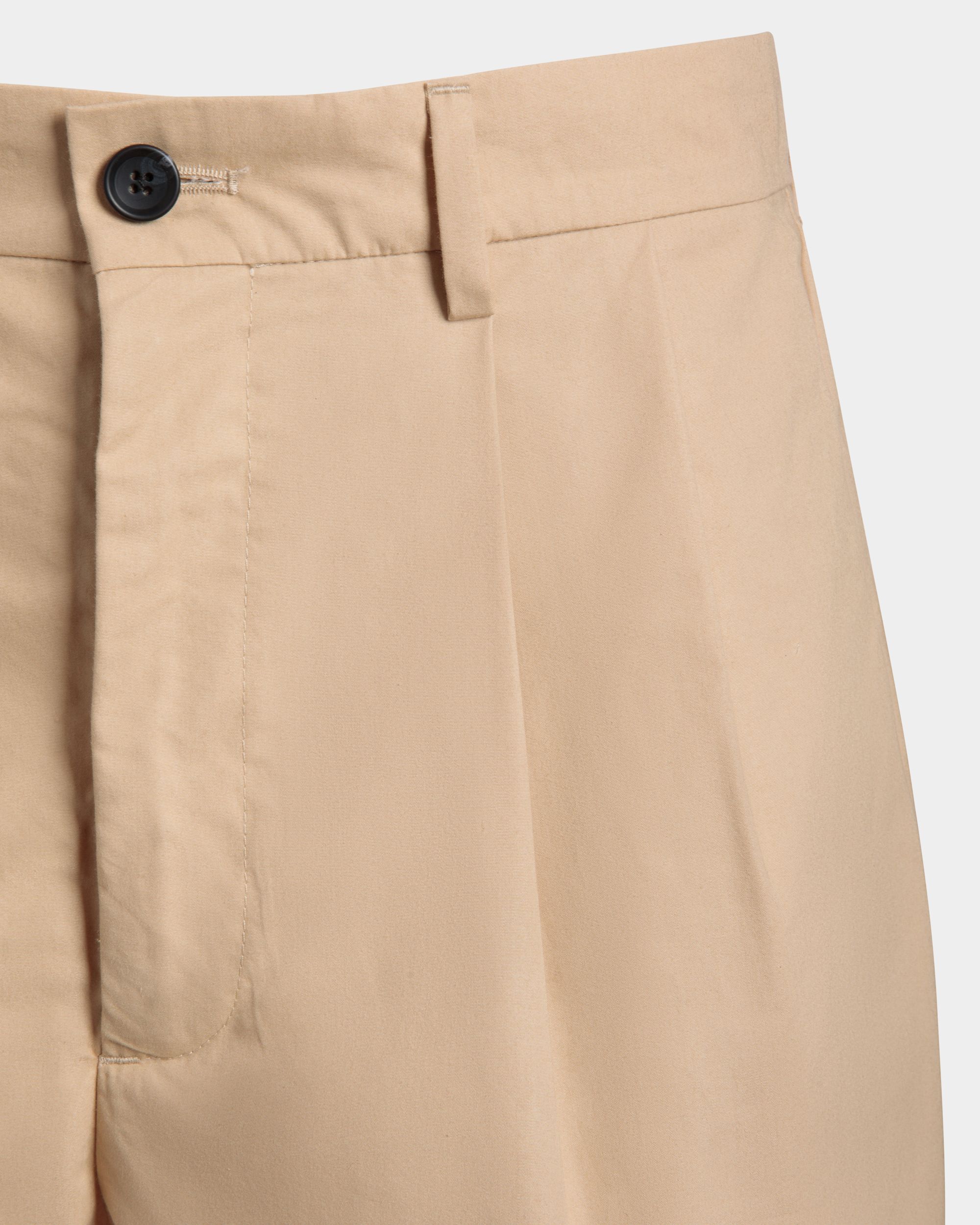 Pleated Shorts in Cream Cotton Blend - Herren - Bally - 02