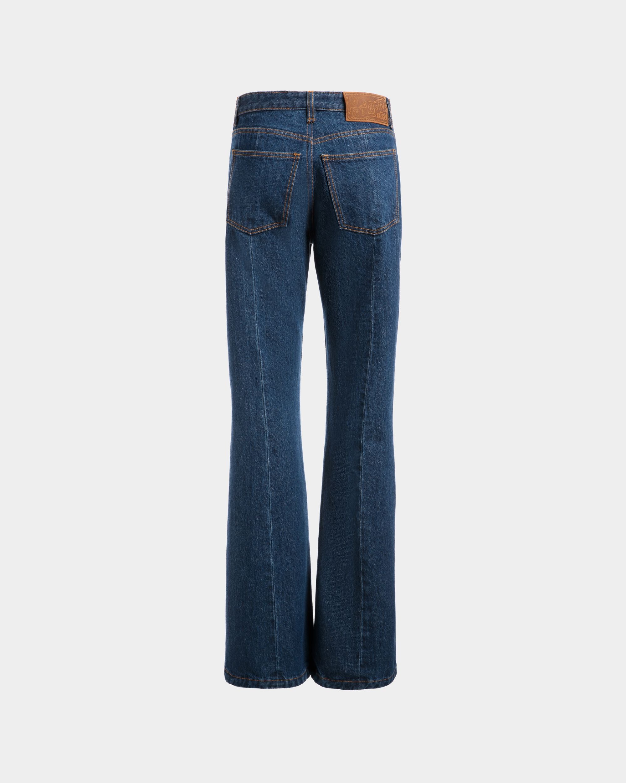 5-Pocket Pants in Navy Blue Cotton - Homme - Bally - 03