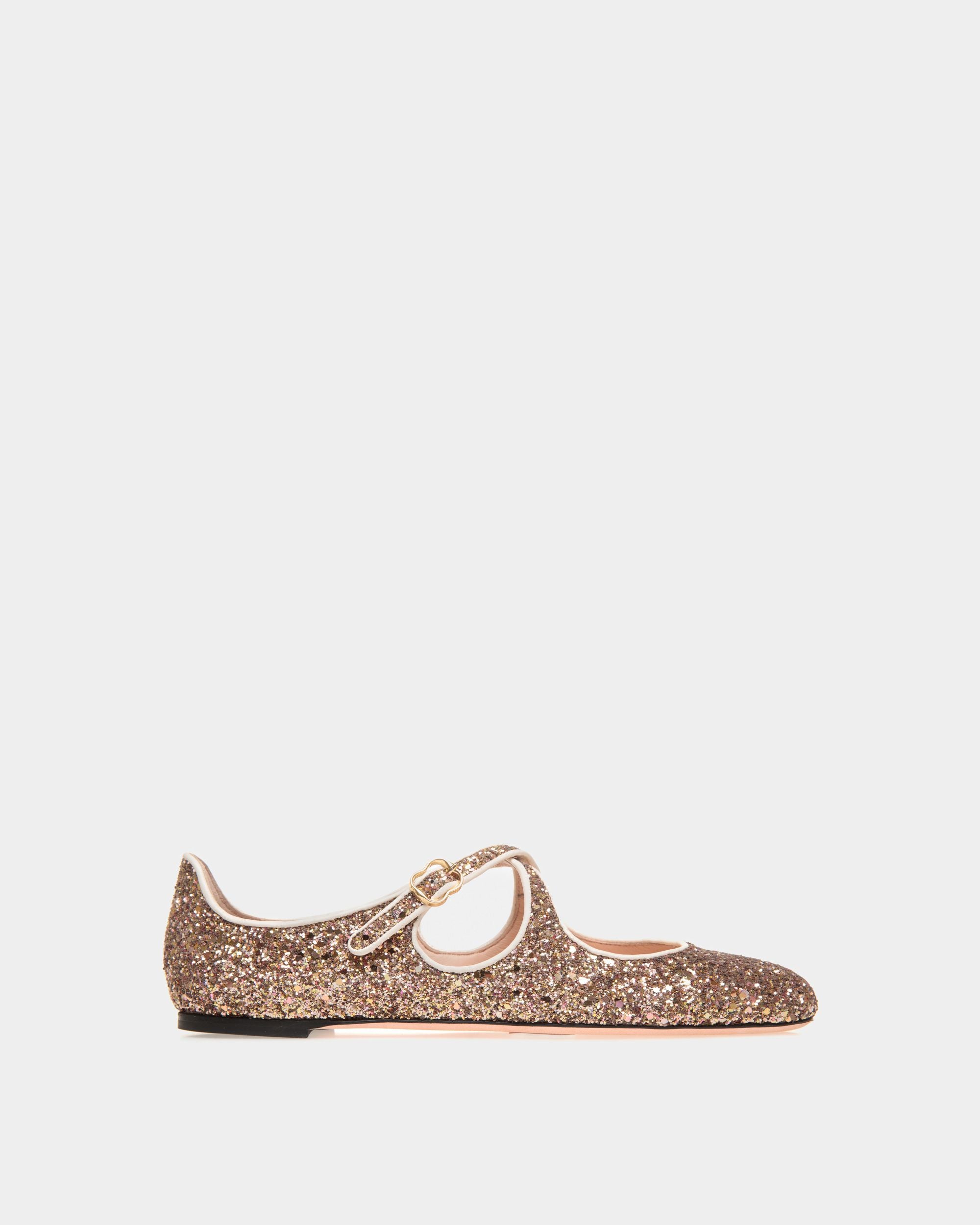 Ballyrina Ballerina Aus Glitzerstoff In Bronze - Damen - Bally - 01