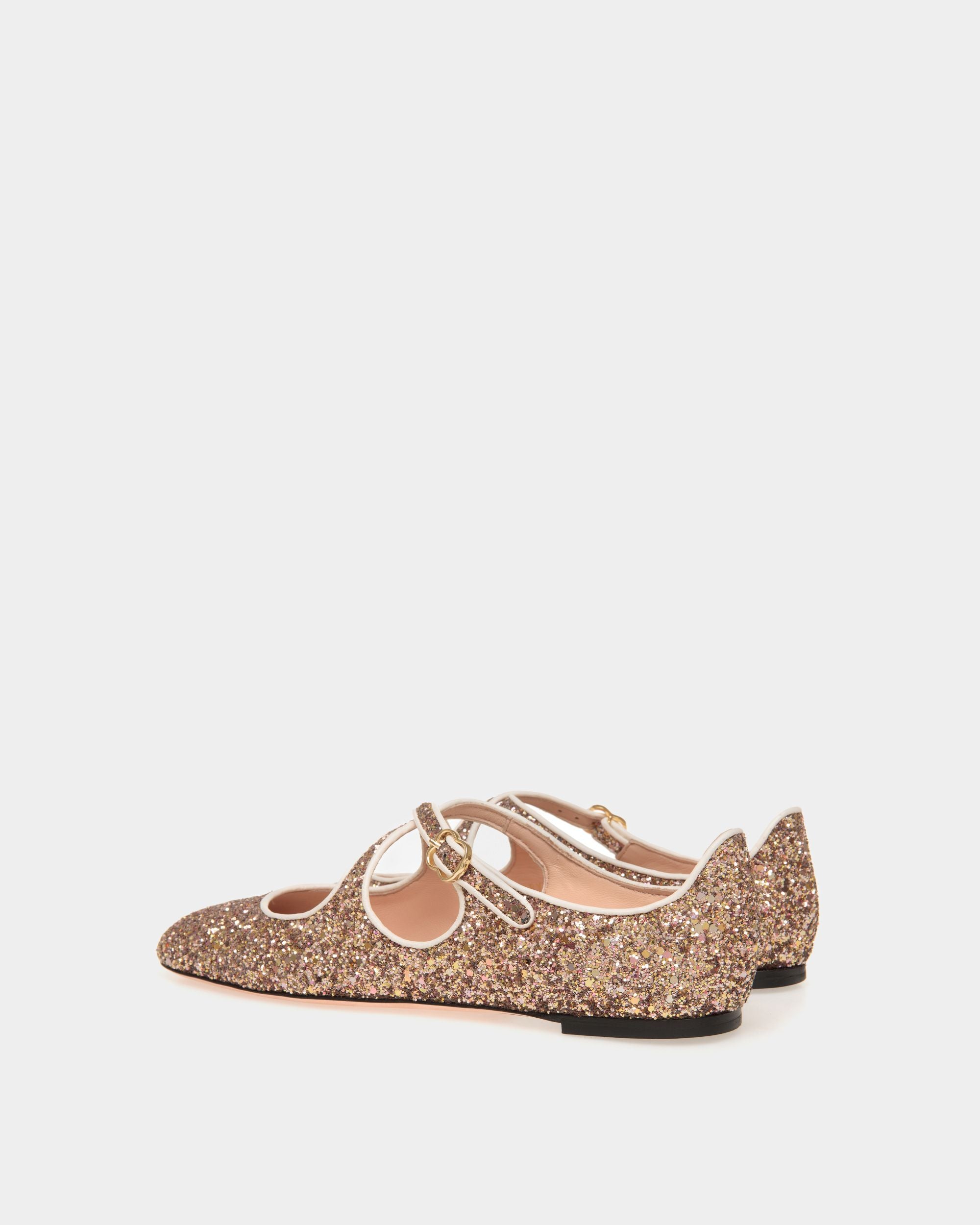 Ballyrina Ballerina Aus Glitzerstoff In Bronze - Damen - Bally - 03