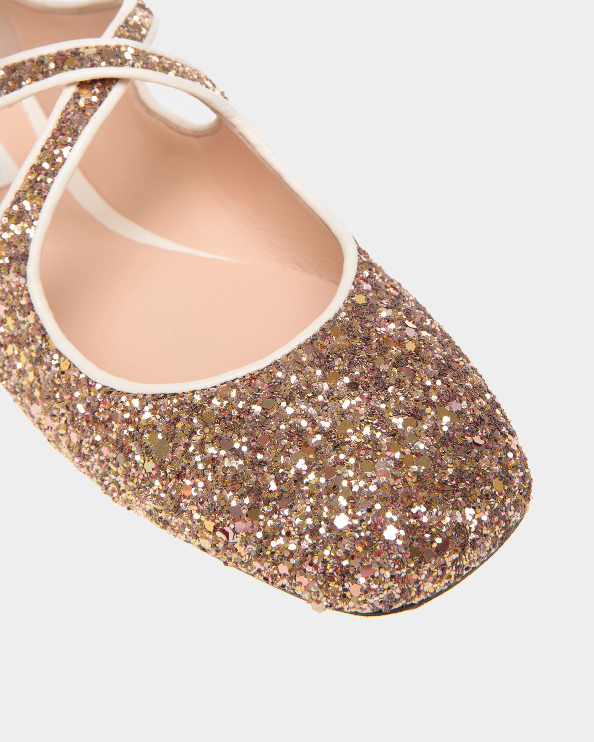 Ballyrina Ballerina Aus Glitzerstoff In Bronze - Damen - Bally - 05
