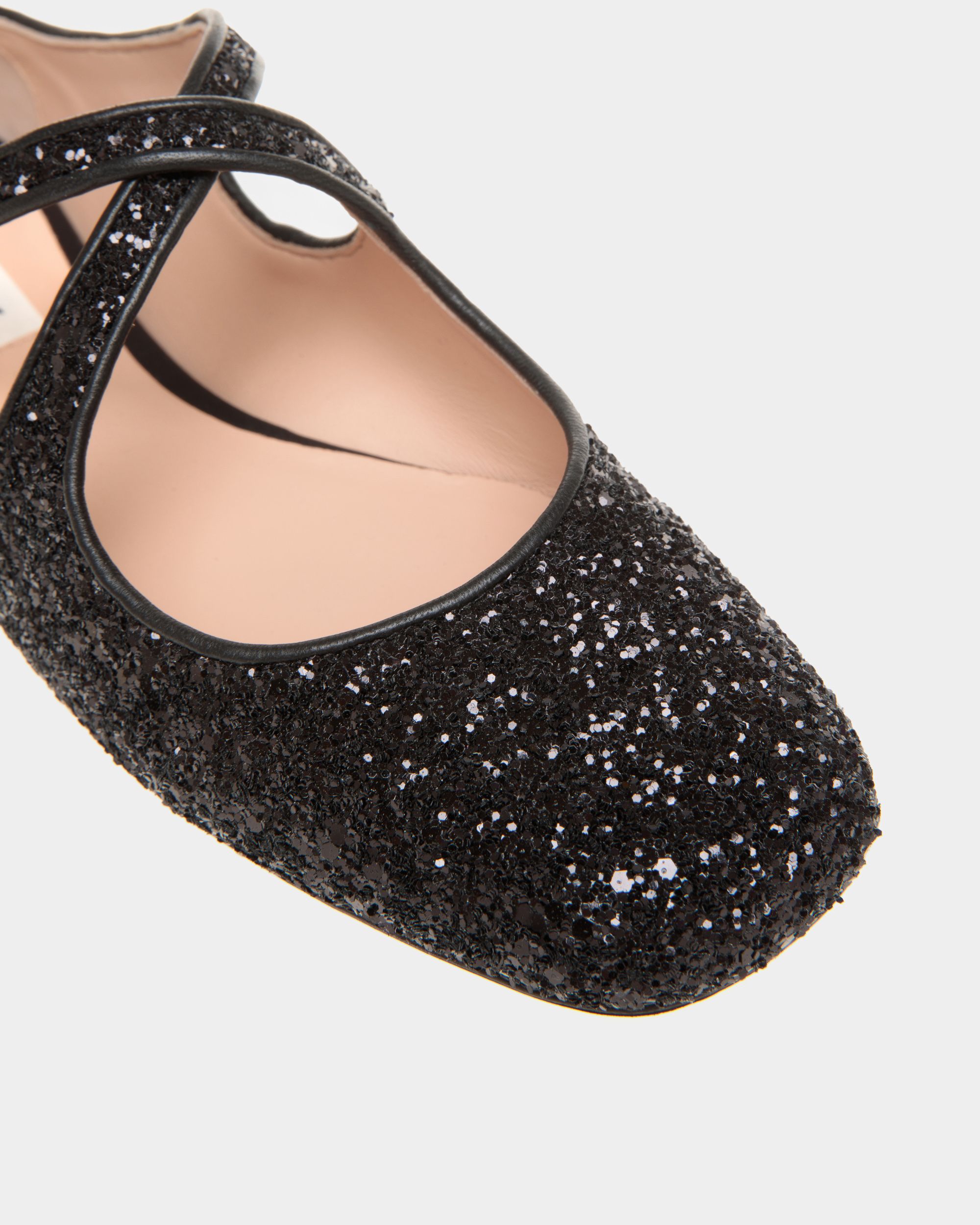 Zapato Plano Ballyrina De Purpurina En Negro - Mujer - Bally - 05