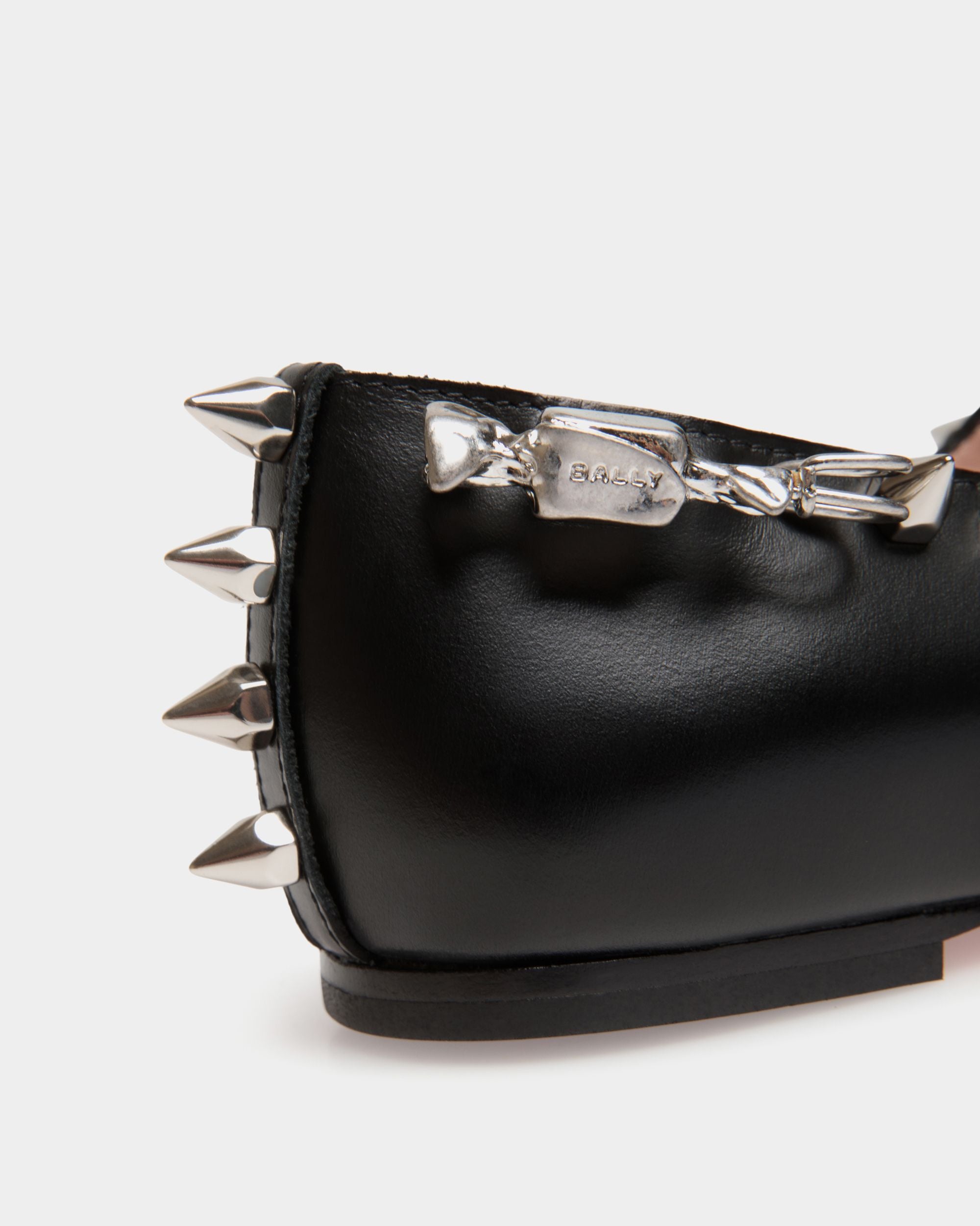Ballyrina Mary-Jane Flat In Black Leather - Femme - Bally - 06