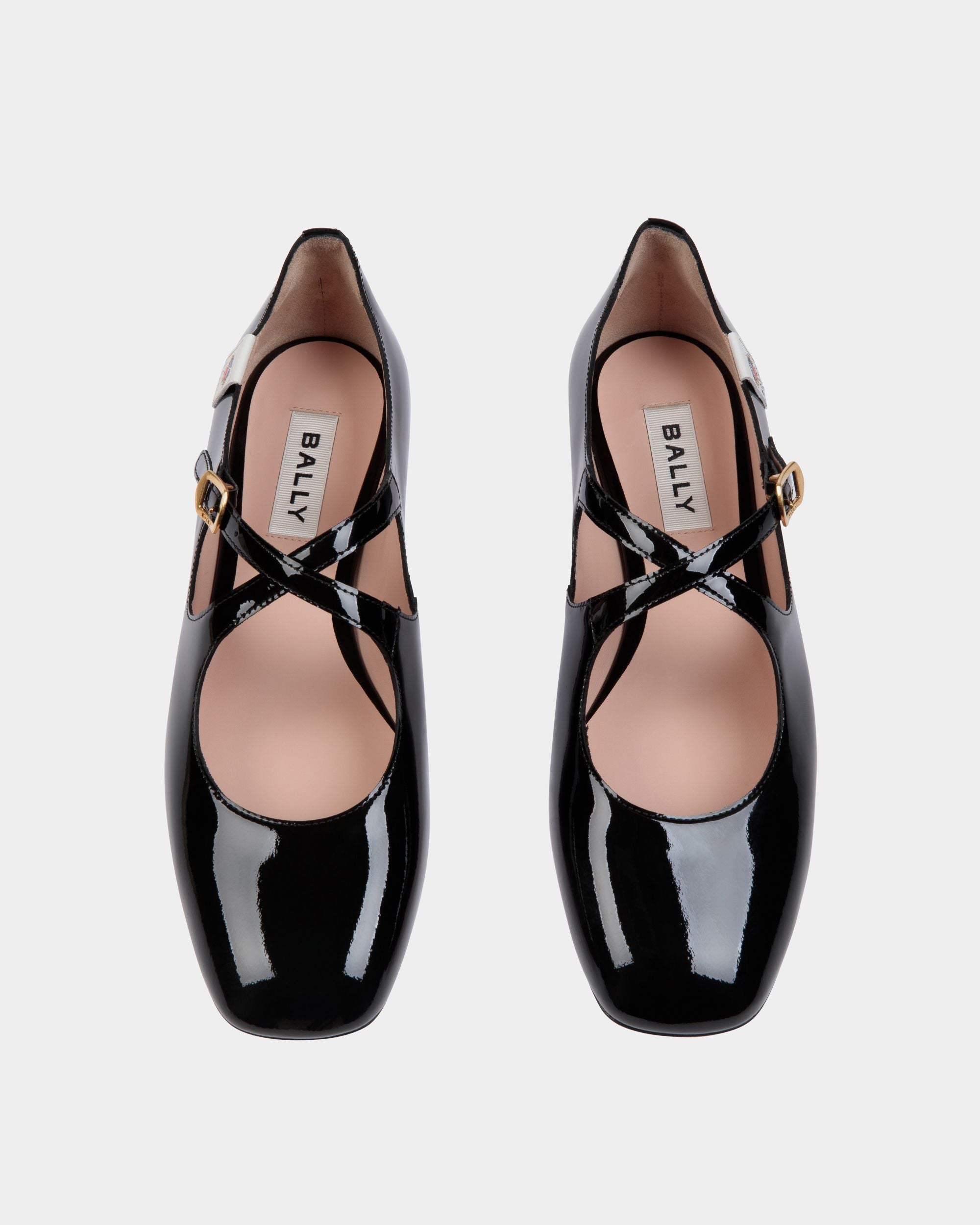 Zapato Plano Ballyrina De Charol Negro - Mujer - Bally - 04