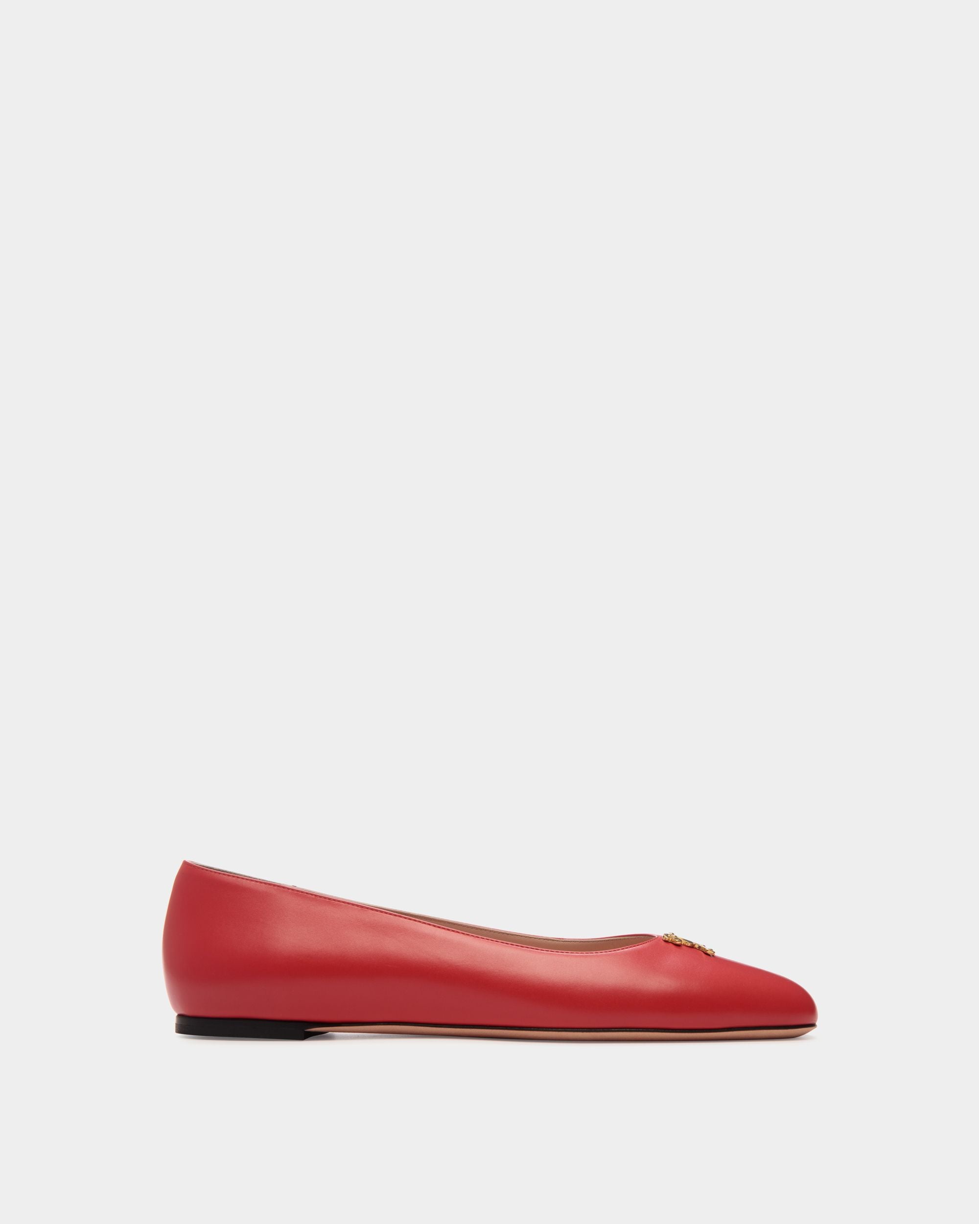 Ballyrina Ballerina Aus Leder In Rot - Damen - Bally - 01