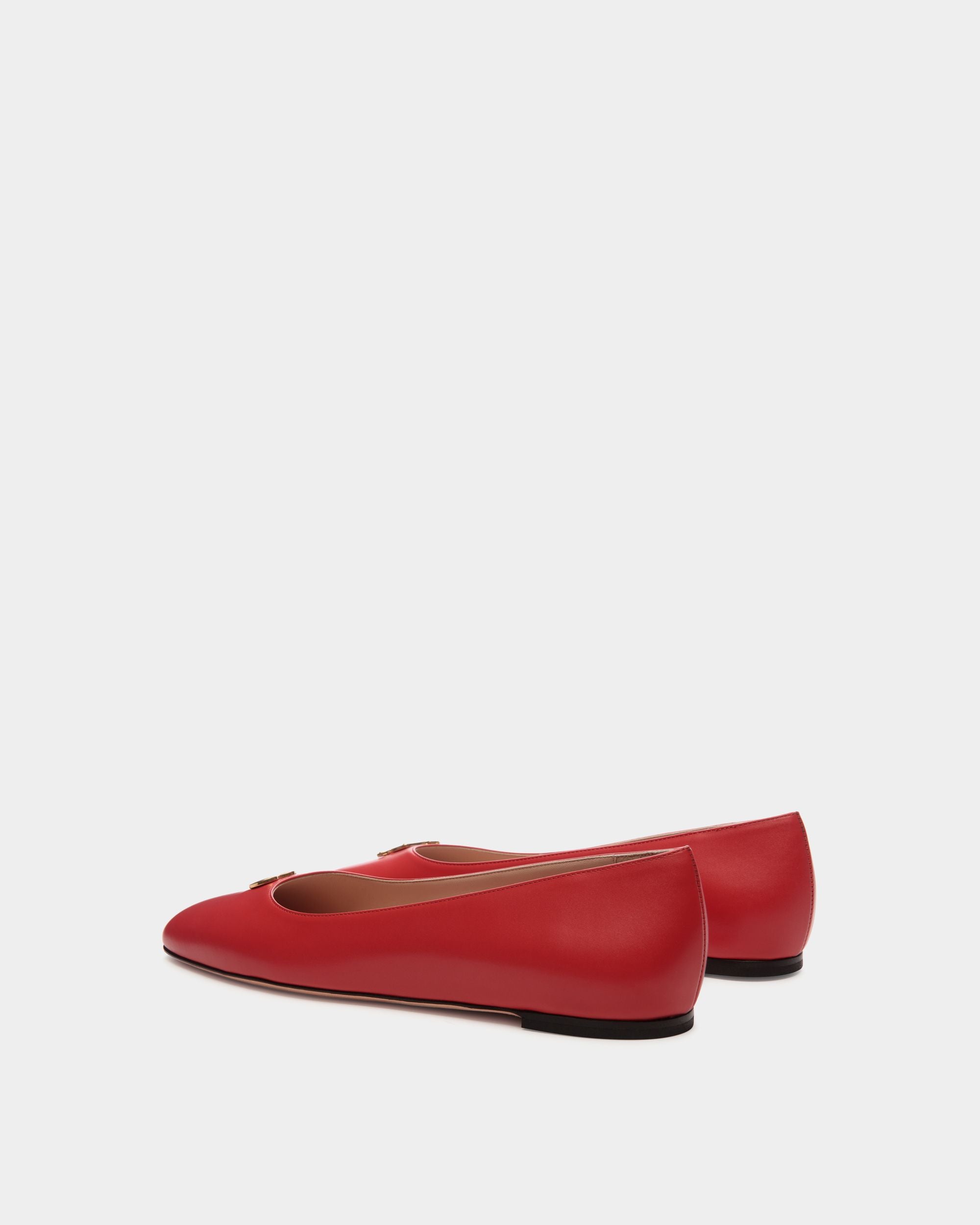 Ballyrina Ballerina Aus Leder In Rot - Damen - Bally - 04