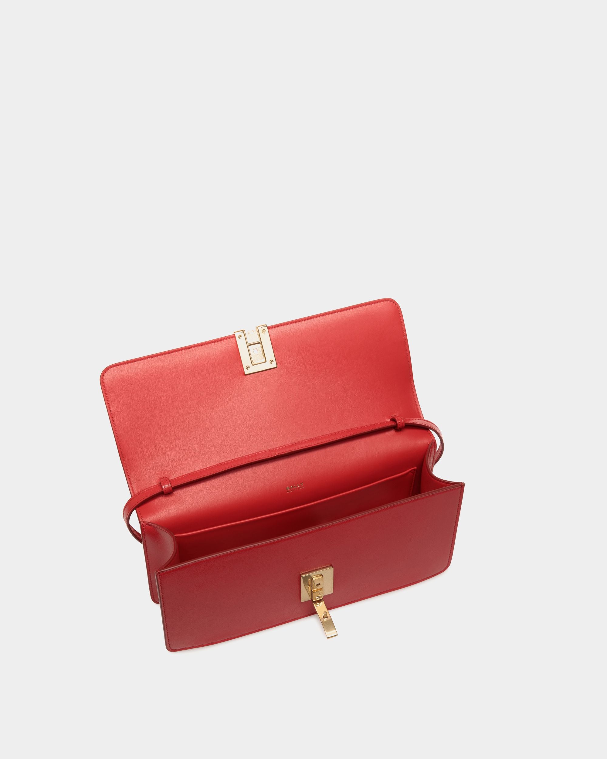 Sac À Anse Supérieure Ollam En Cuir Rouge Et Blanc - Femme - Bally - 05