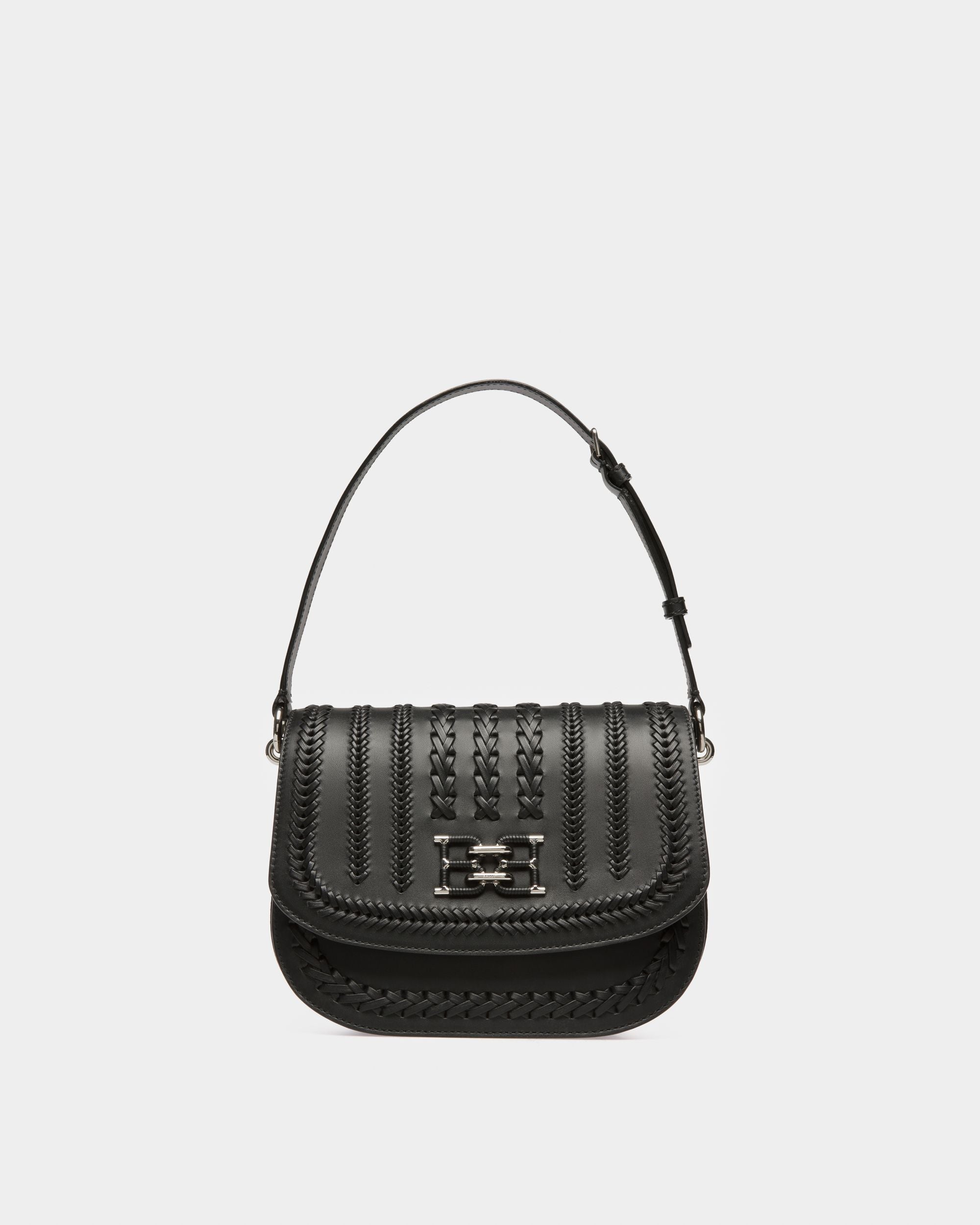 Beckie Sac Bandoulière En Cuir Noir - Femme - Bally - 01