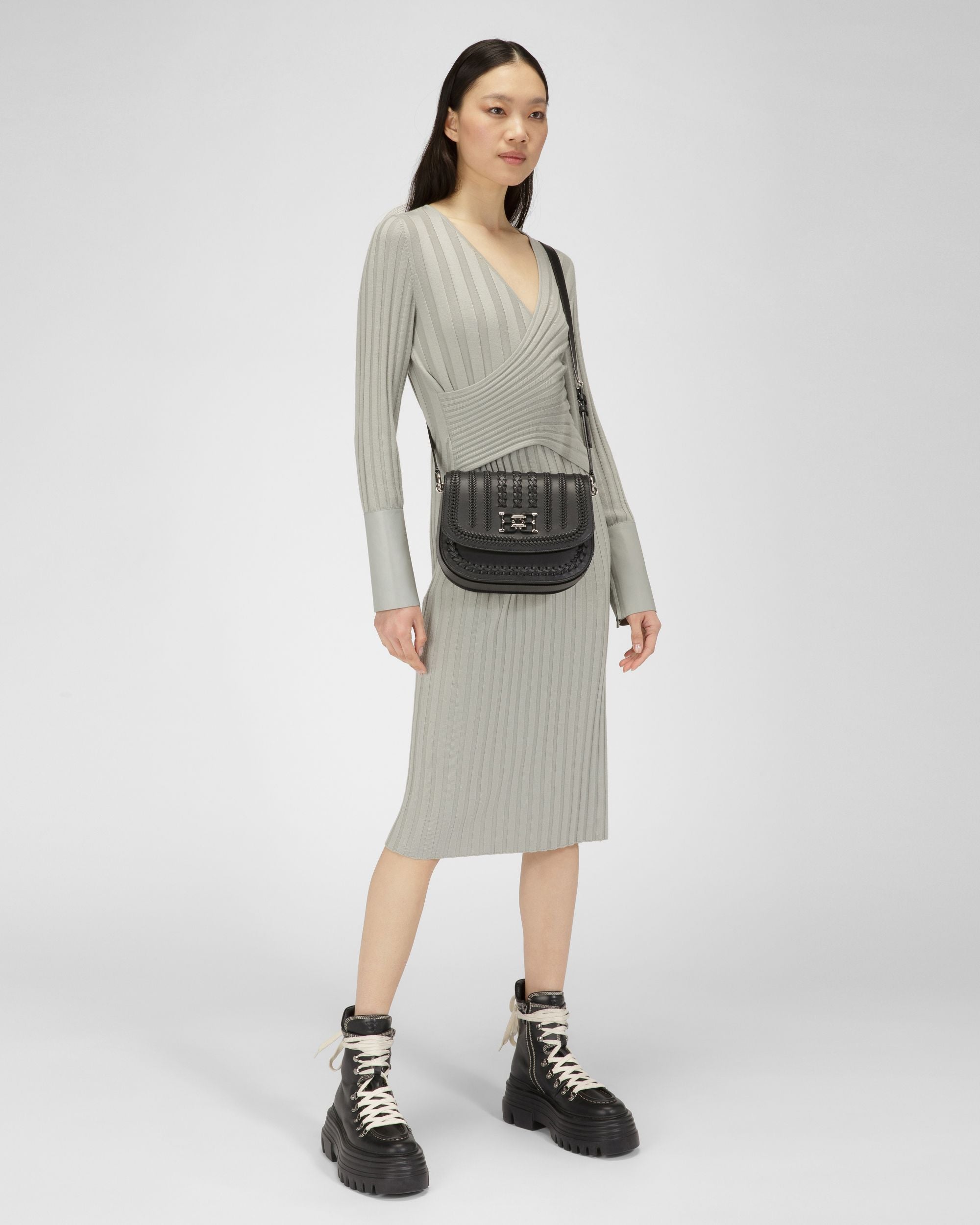Beckie Sac Bandoulière En Cuir Noir - Femme - Bally - 07