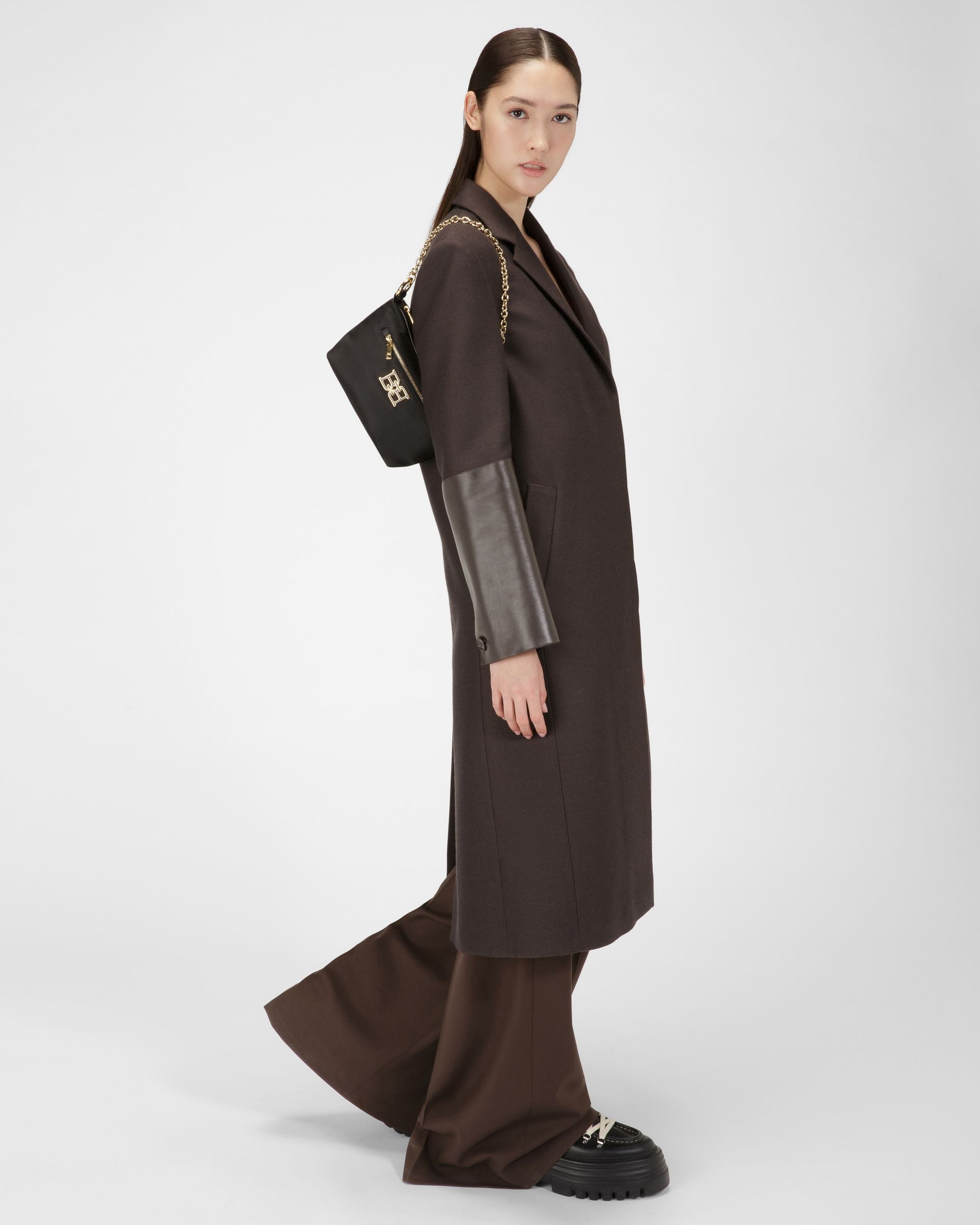 Eyfel Umhängetasche Aus Schwarzem Nylon - Damen - Bally - 07