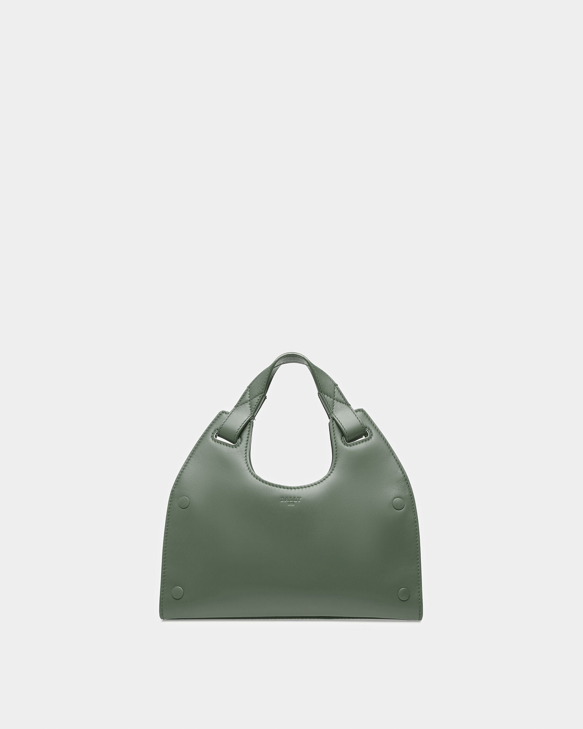 Ahres Klein Schultertasche Aus Leder In Salbei - Damen - Bally - 01