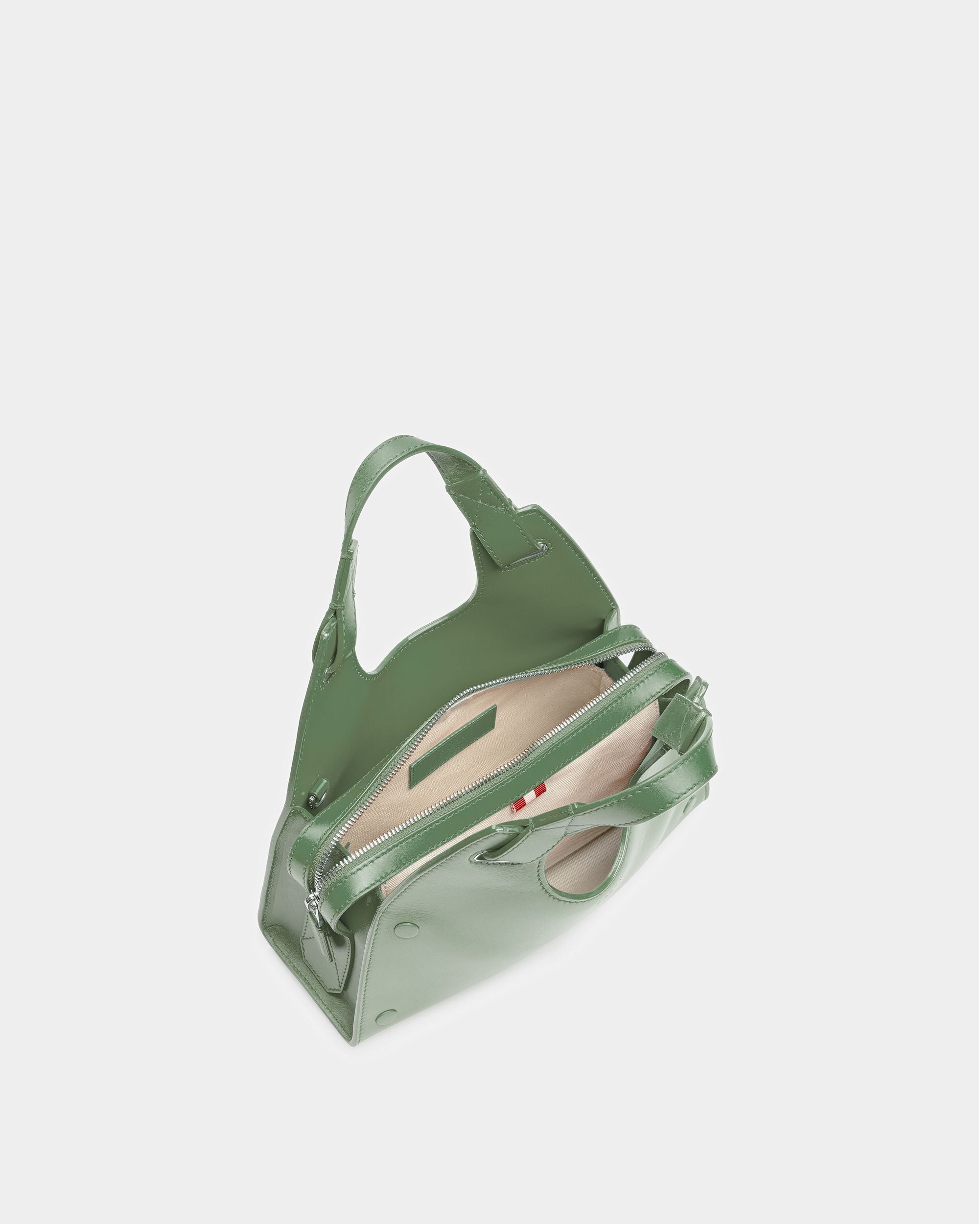 Ahres Klein Schultertasche Aus Leder In Salbei - Damen - Bally - 02