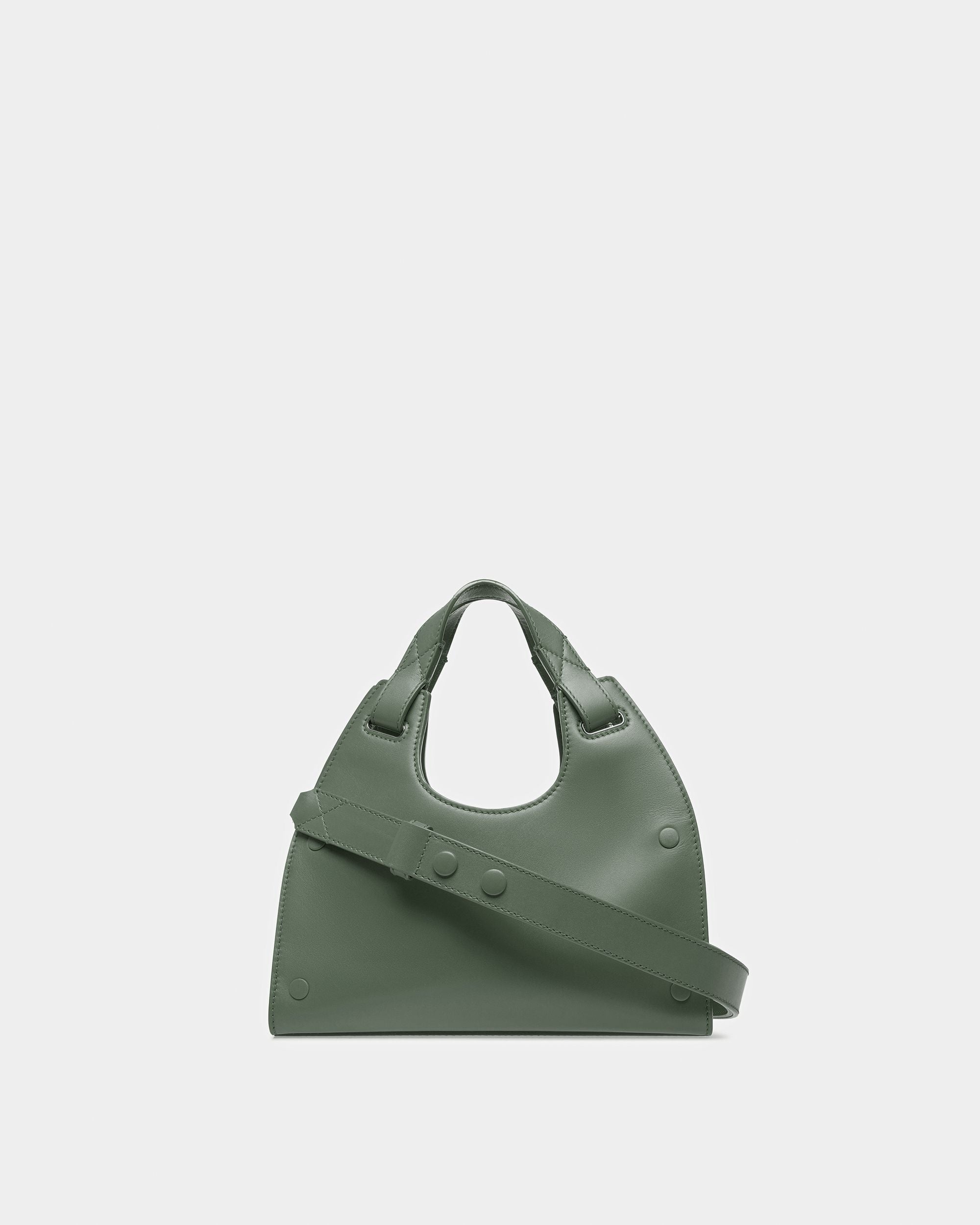 Ahres Klein Schultertasche Aus Leder In Salbei - Damen - Bally - 04